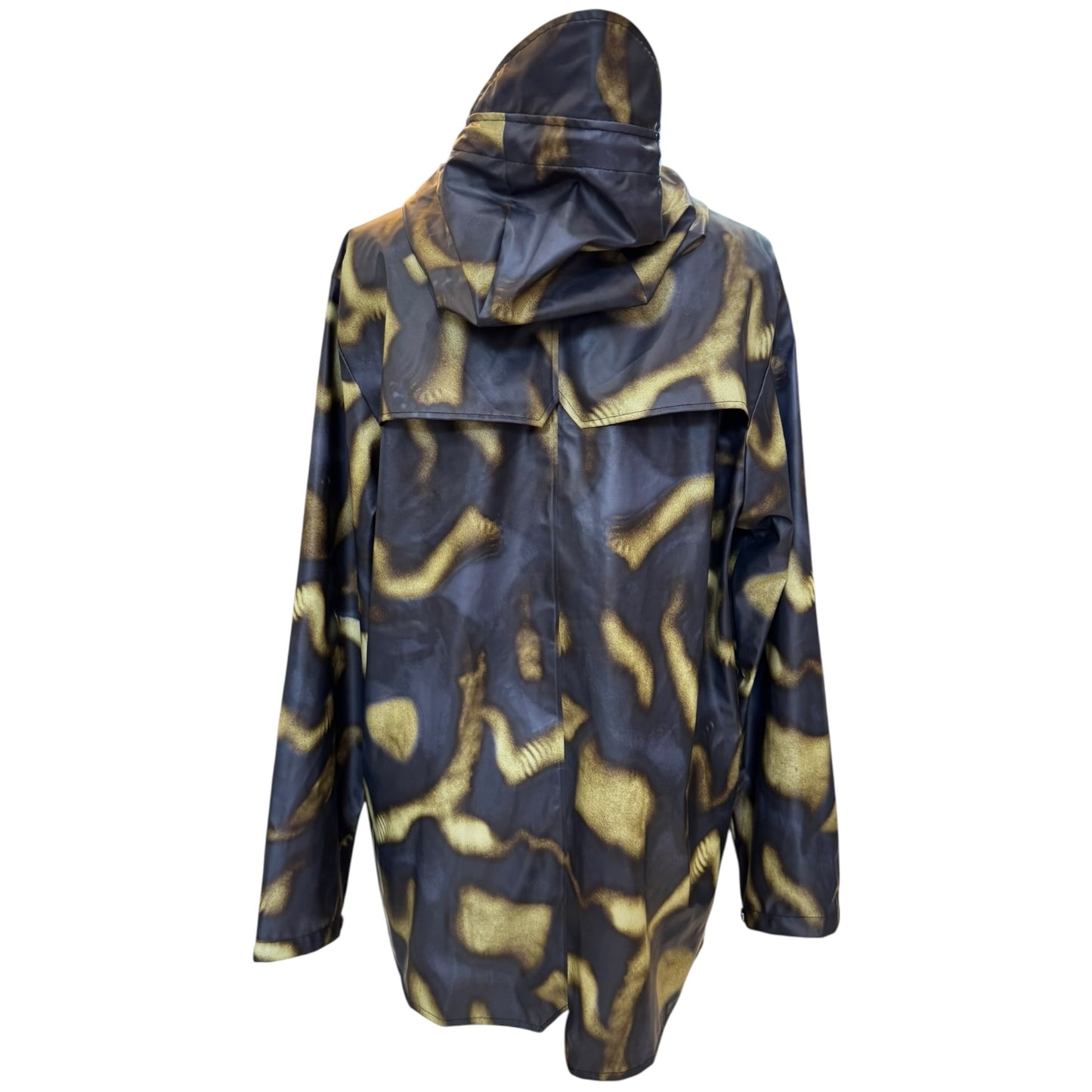 Rains Purple and Green Abstract Rain Coat - 10