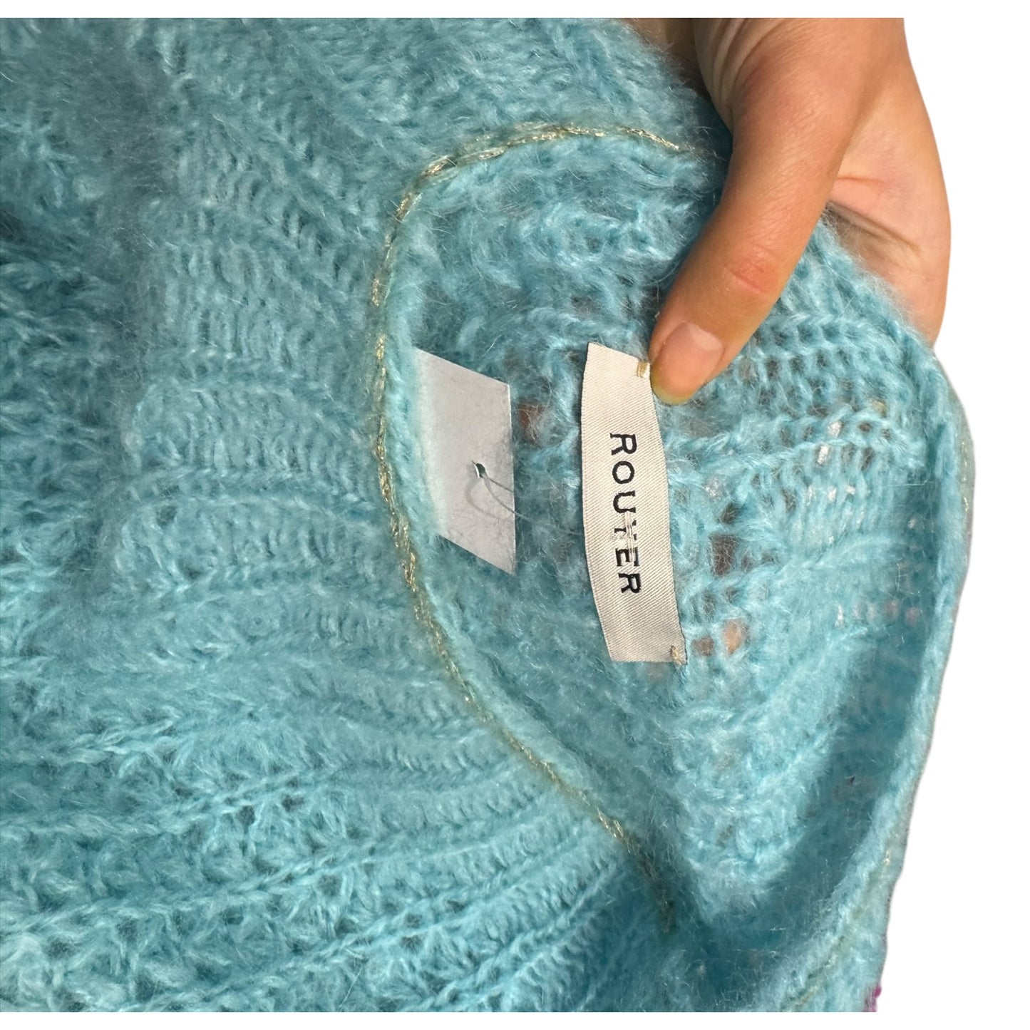 Rouyer Light Blue Handmade Jumper - One Size