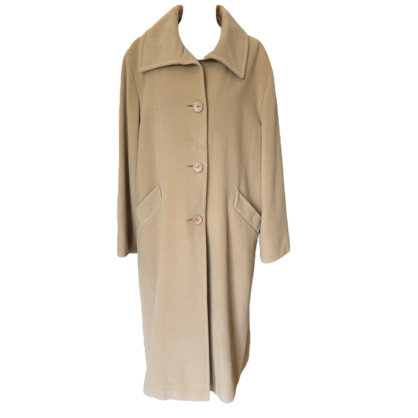 Basler Beige Wool Blend Coat - 14/16