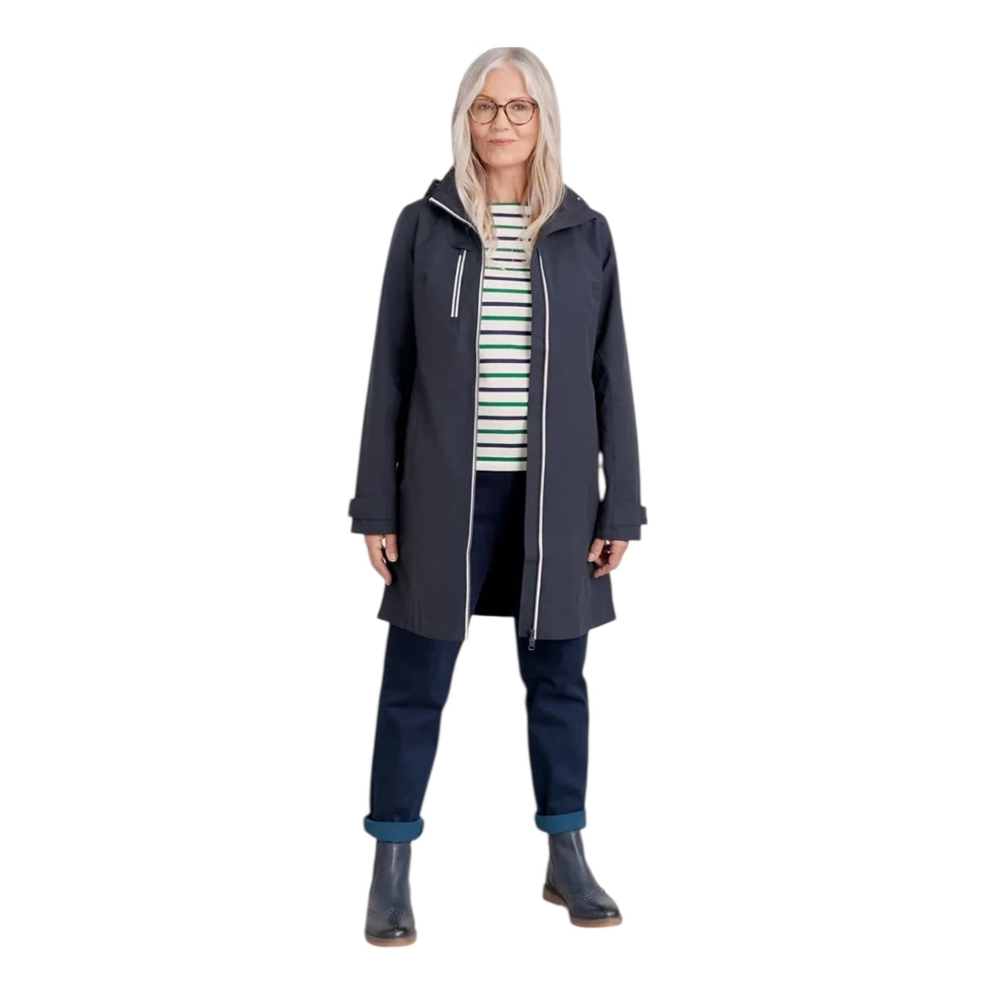 Seasalt Coverack Waterproof Coat in Midnight Navy - 20