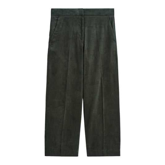 COS Dark Green Cropped Corduroy Trousers - 20