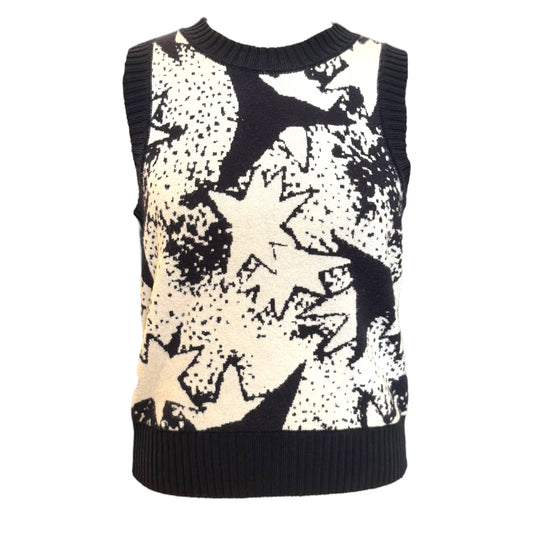 Weekend Max Mara Navy Cotton Star Vest - 10