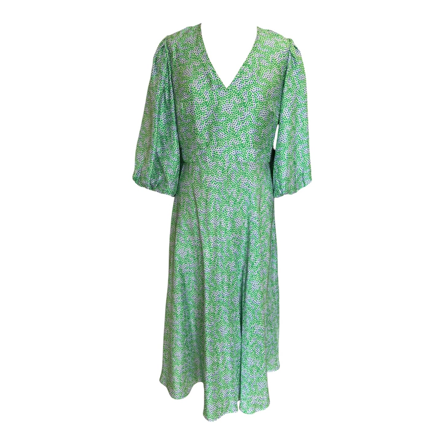 LK Bennett Lola Blossom Green Dress - 10 Petite - NEW