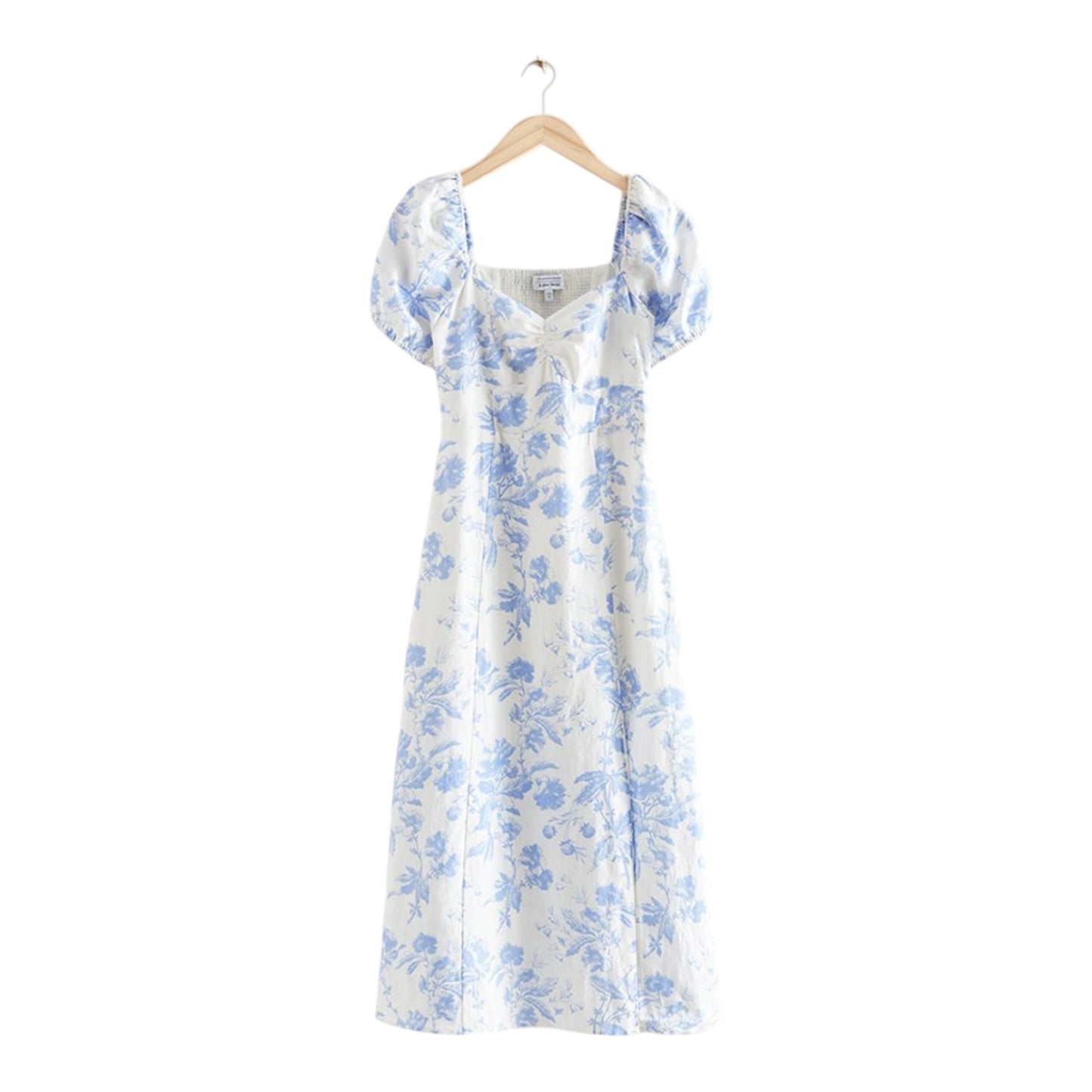 & Other Stories Puff Sleeve Midi Dress - 12/14 - NEW