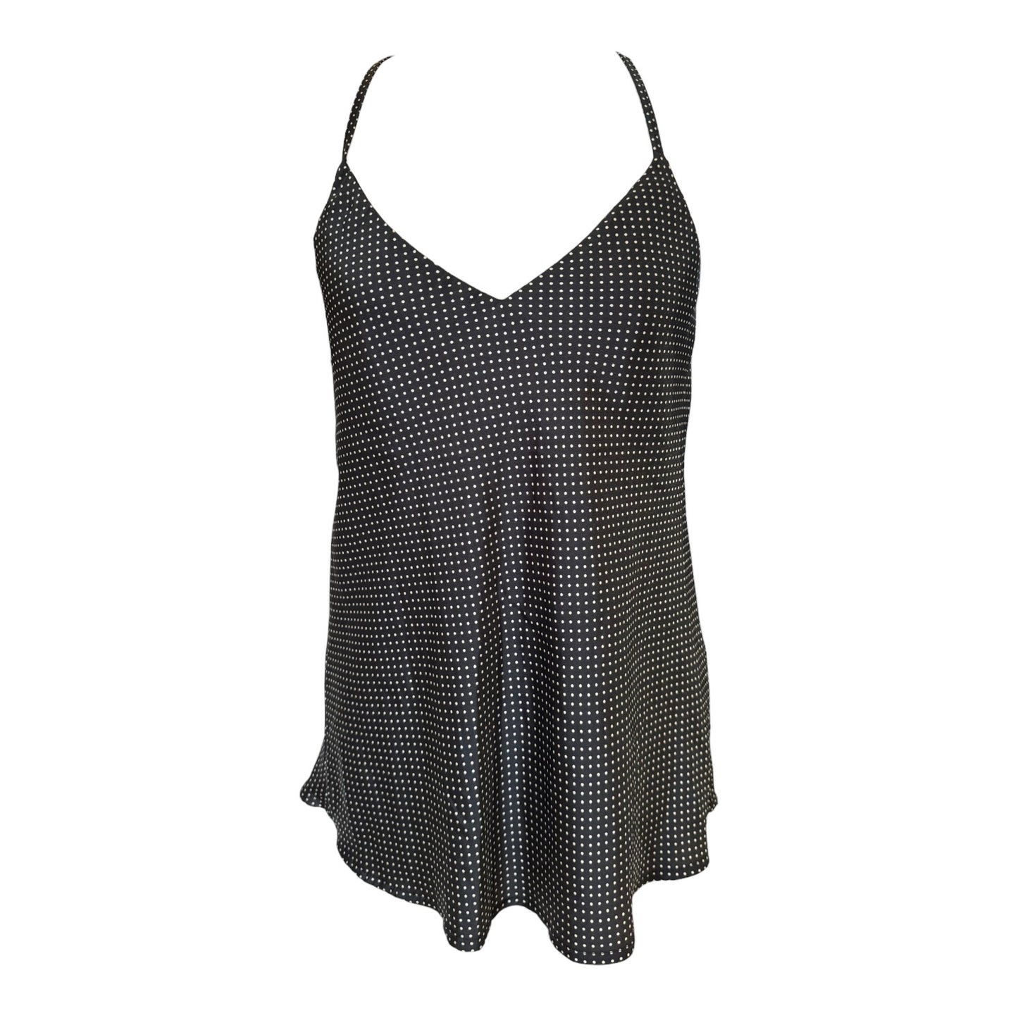 Kate L'Altramoda Black Polka Dot Racer Vest - 8/10