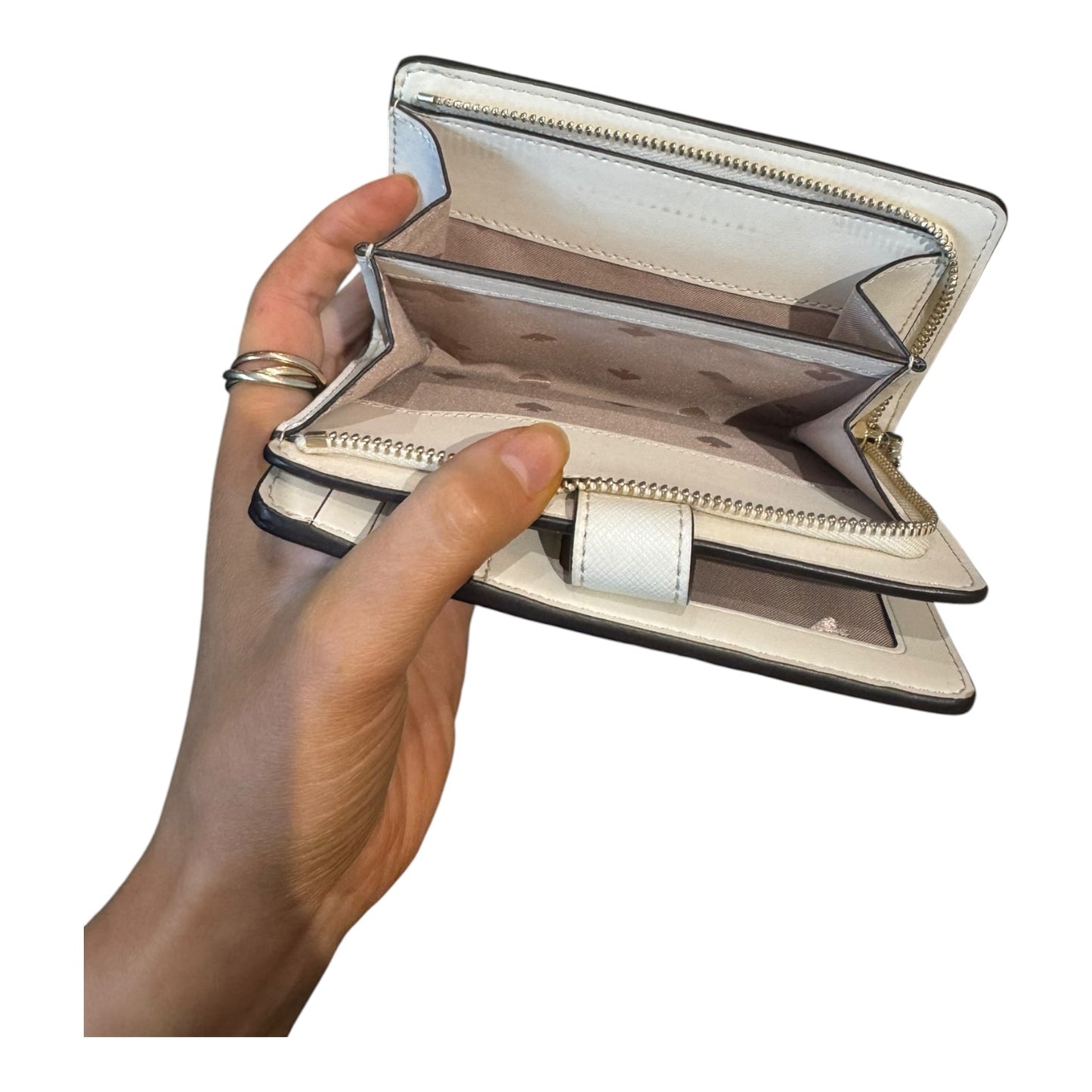 Kate Spade White Medium Bifold Wallet