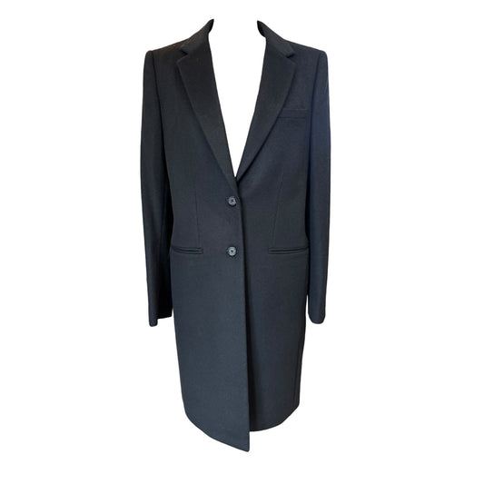 Joseph Black Wool and Cashmere Coat - 10