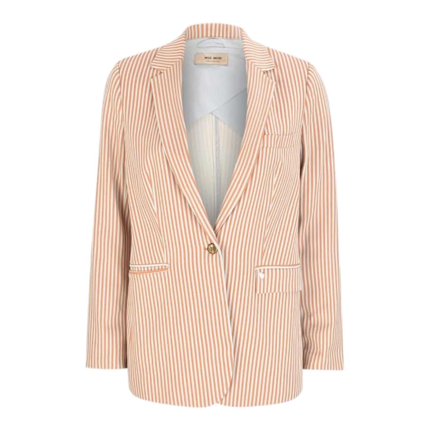 Mos Mosh Orange and Blue Cobb Rale Blazer - 8/10