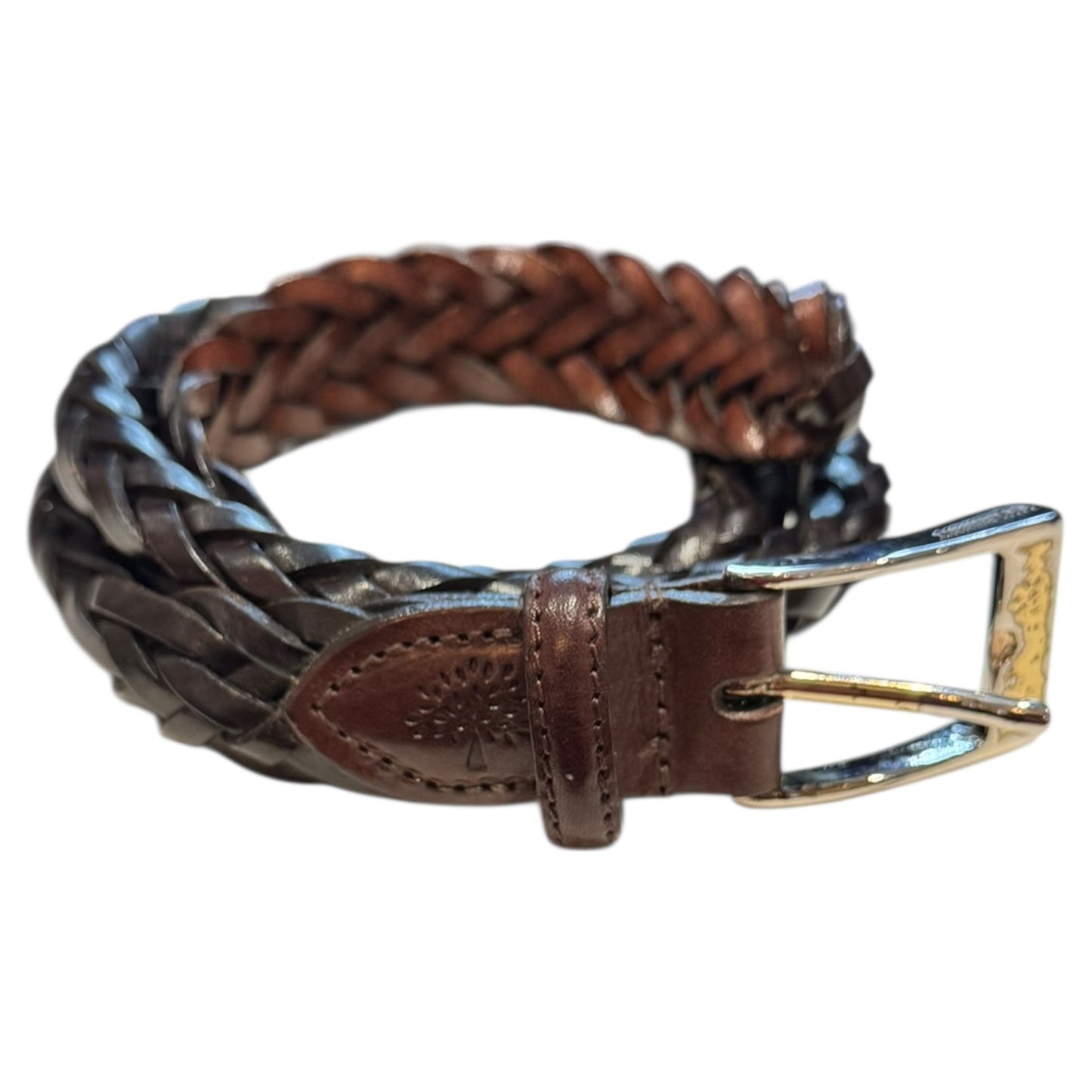Mulberry Brown Woven Belt