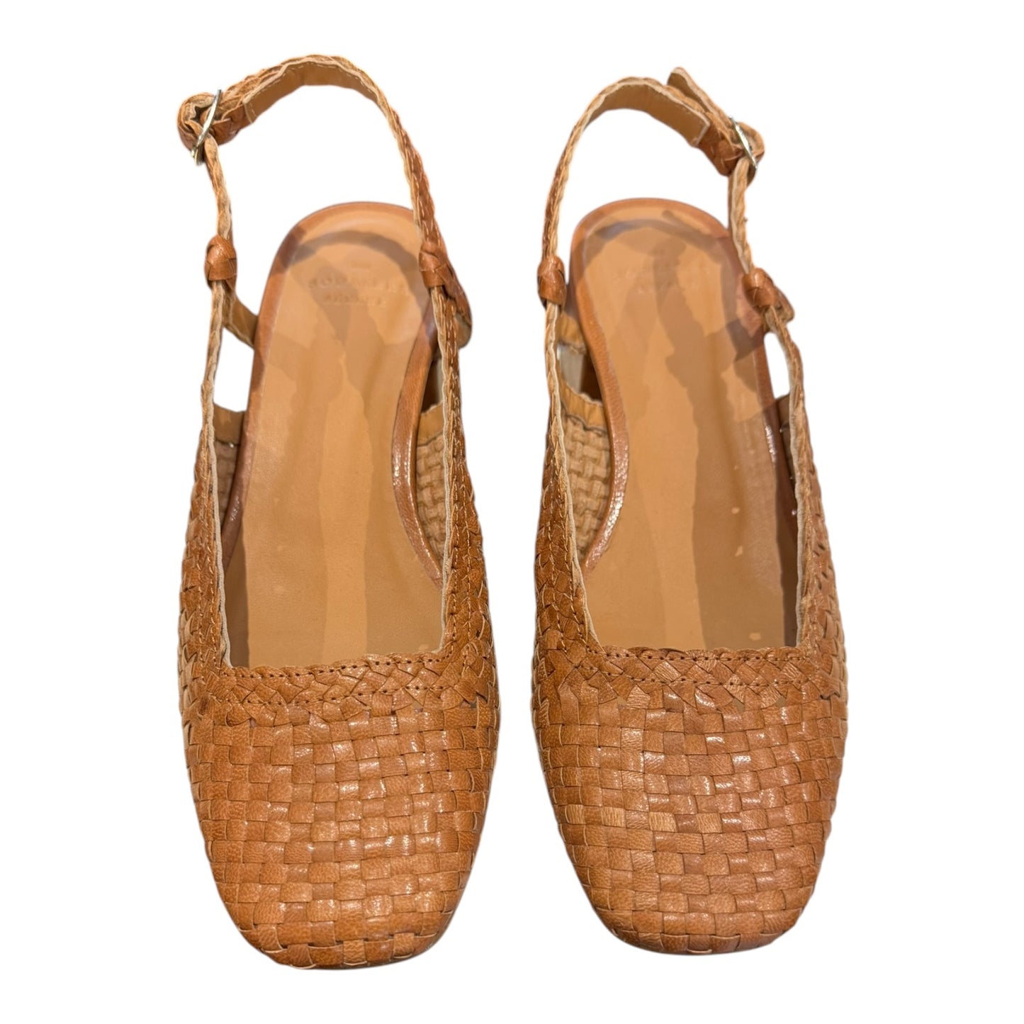 Sézane Noemie Heeled Pumps in Braided Leather - 37/4