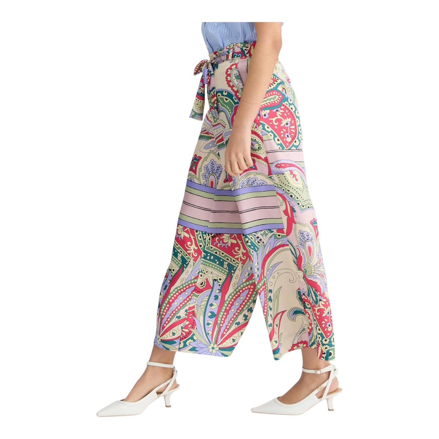 Liu Jo Printed Wide Leg Trousers - 6/8