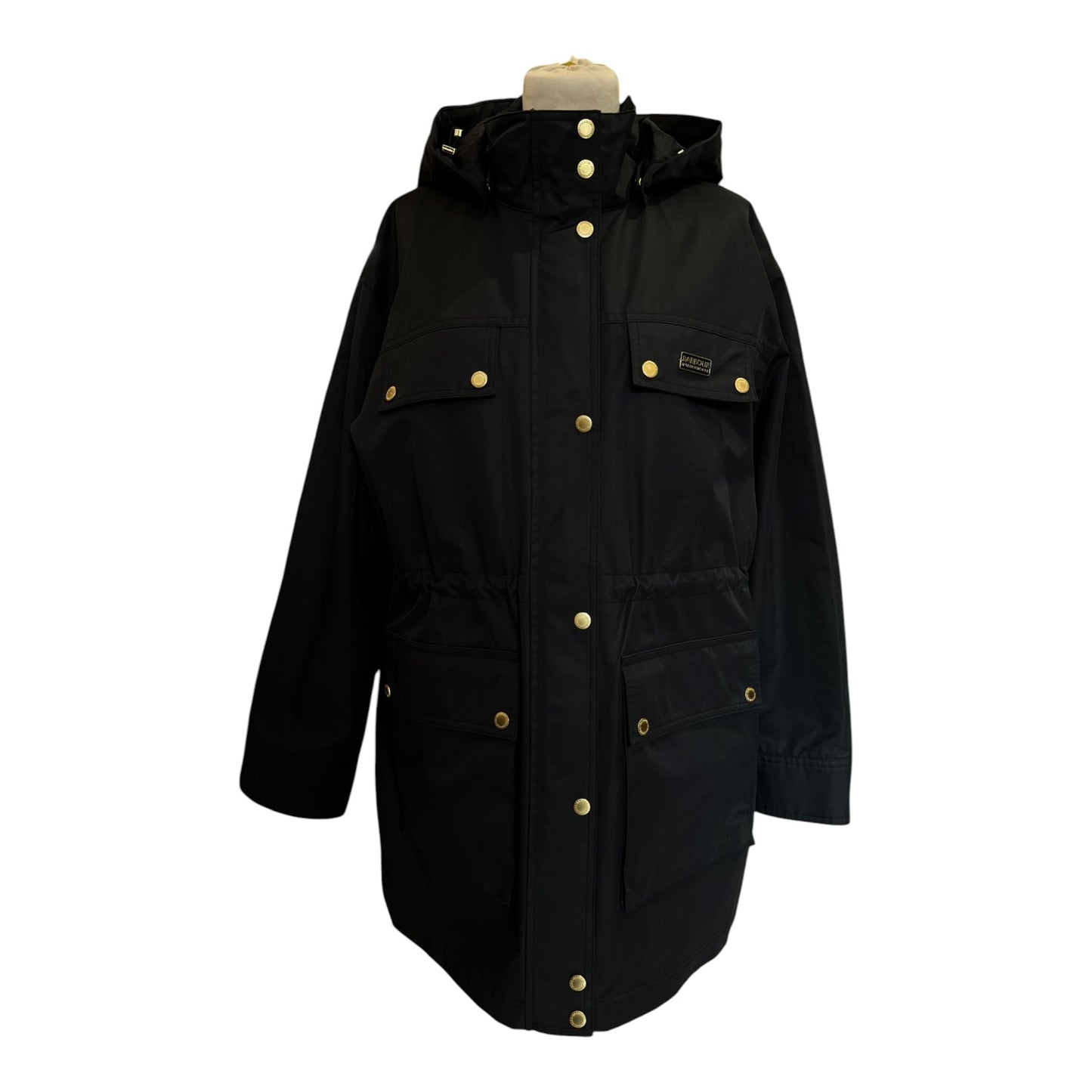 Barbour International Black Molina Showerproof Jacket - 10/12