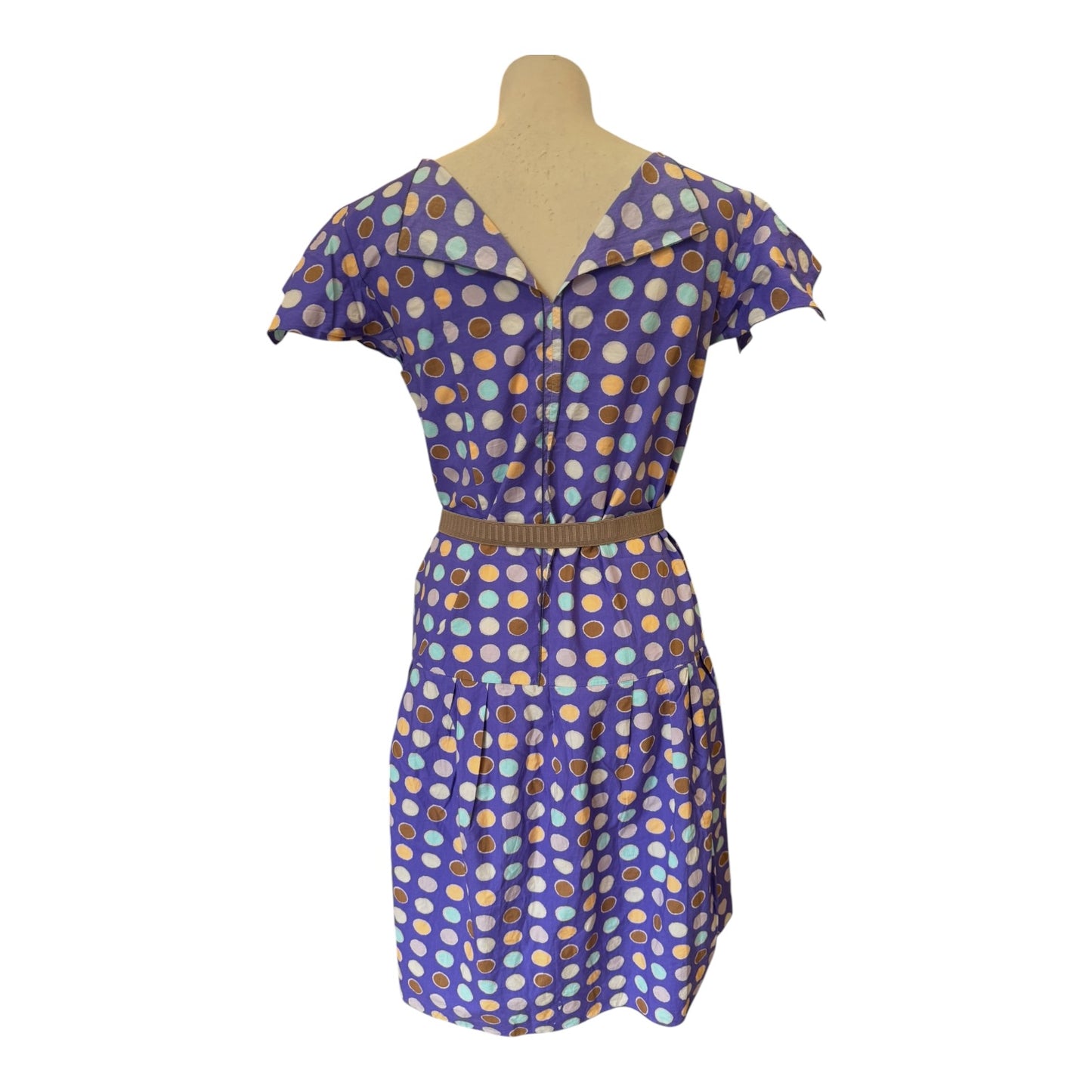 Marni Purple Spot Dress with Belt - 12