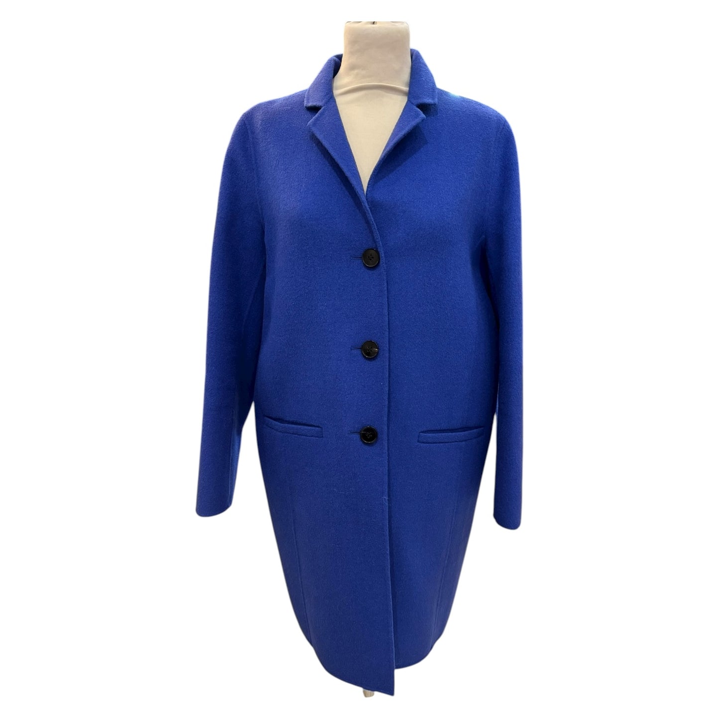 Jigsaw Cobalt Double Face Oval Coat - 10