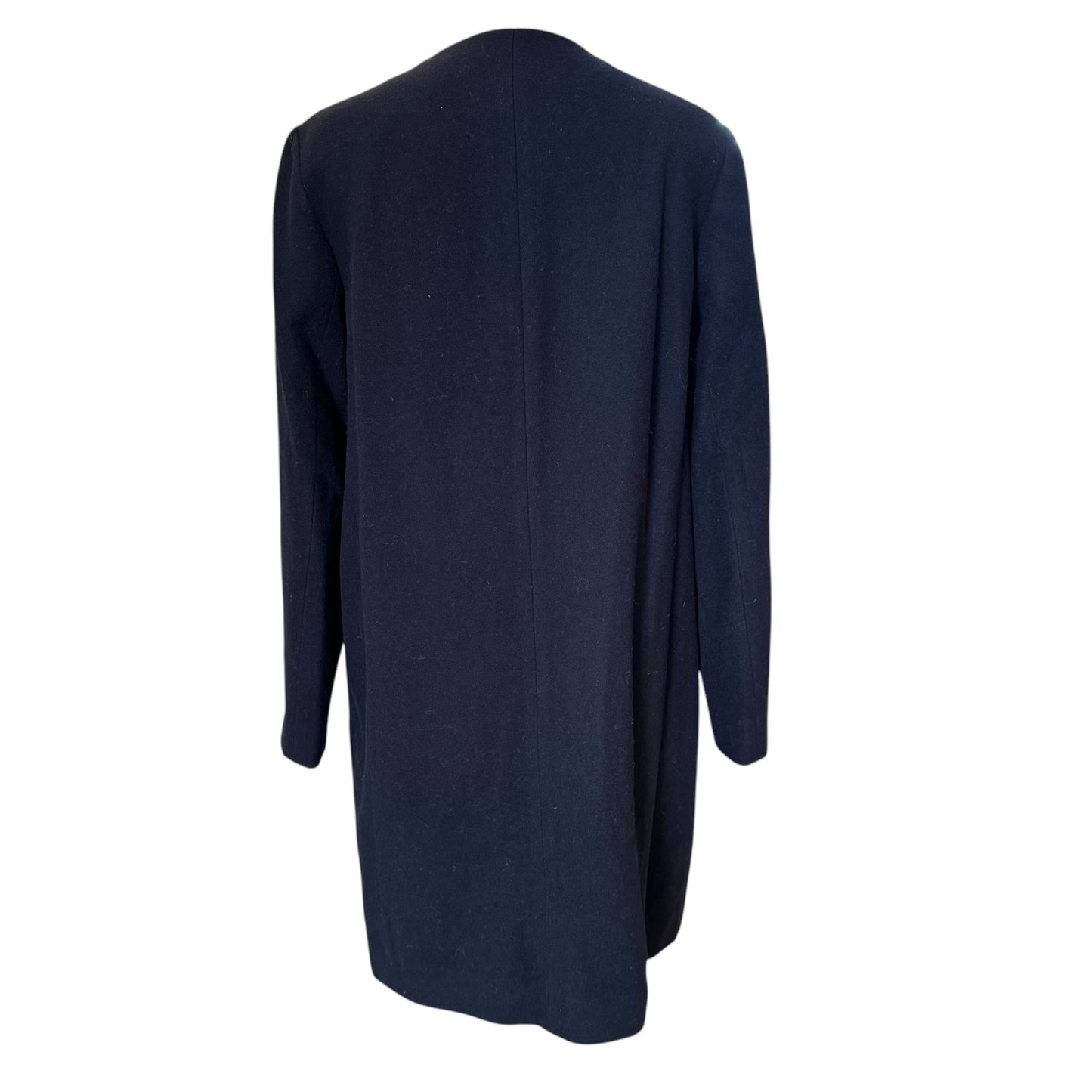 Muji Navy Wool Coat - 12 - NEW