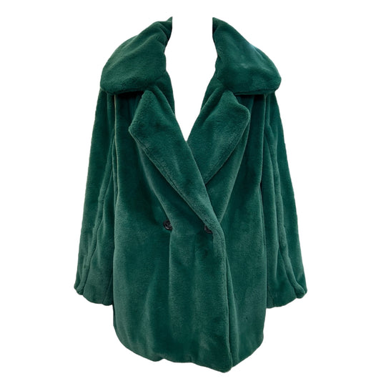 Each Other Green Faux Fur Coat - 12/14