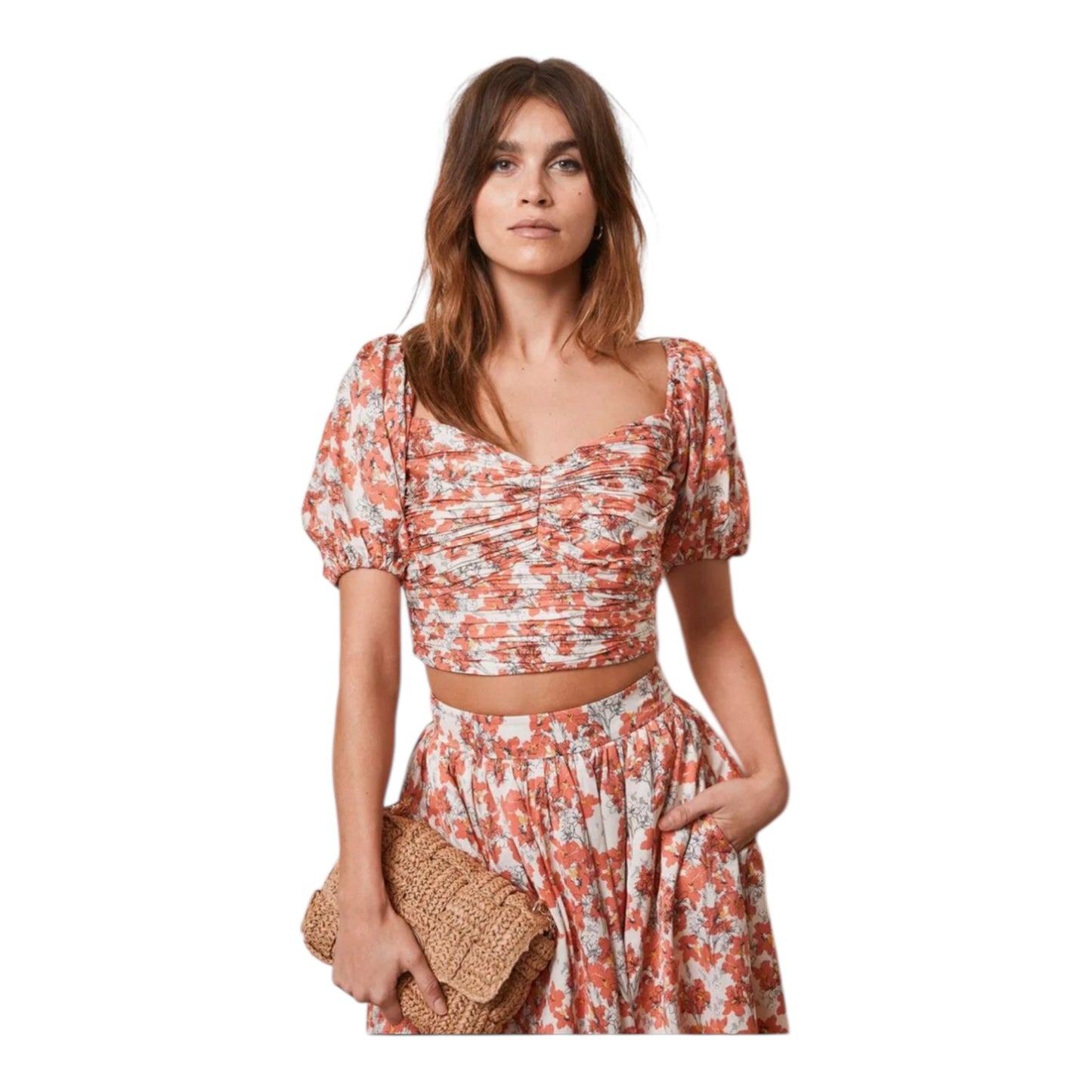 Mint Velvet Floral Top and Maxi Skirt - 12 - NEW