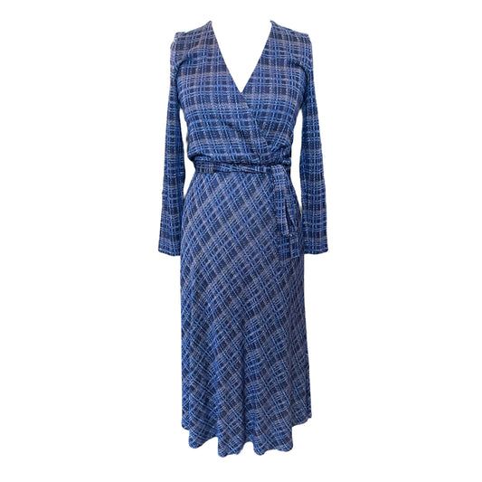 iBlues Navy Sparkly Wrap Dress