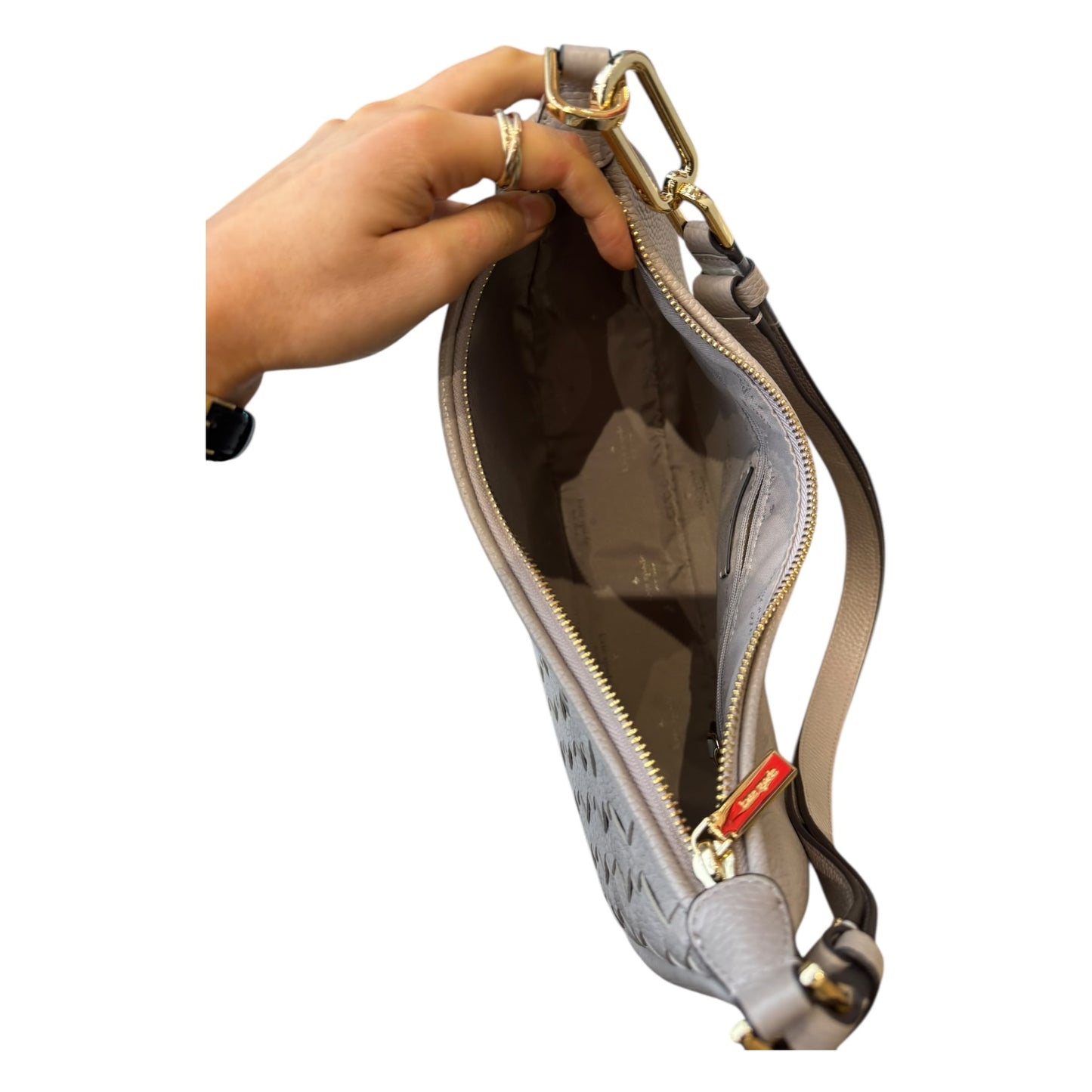 Kate Spade Kayla Woven Leather Large Shoulder Bag - NEW