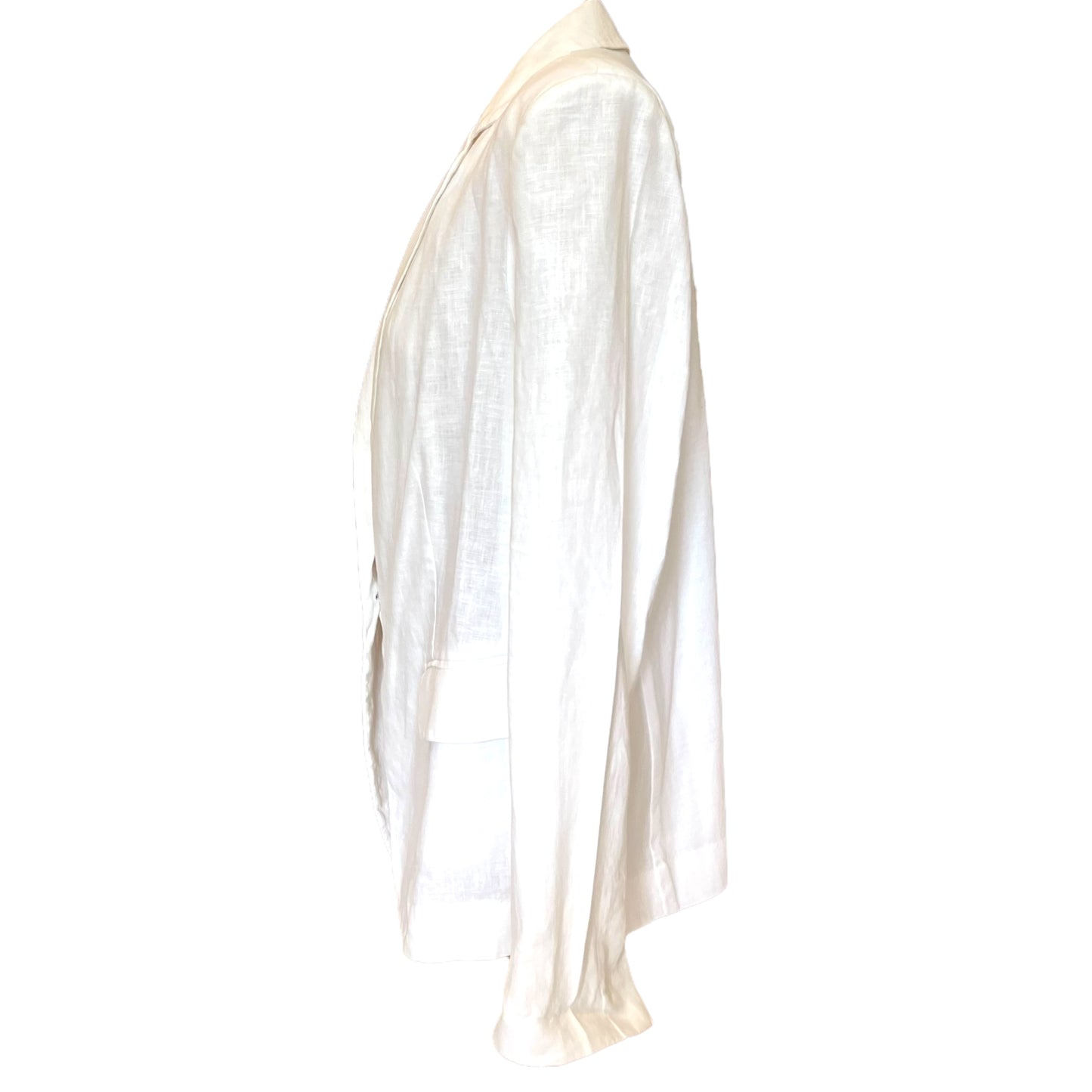 Oui White Linen Blazer - 12