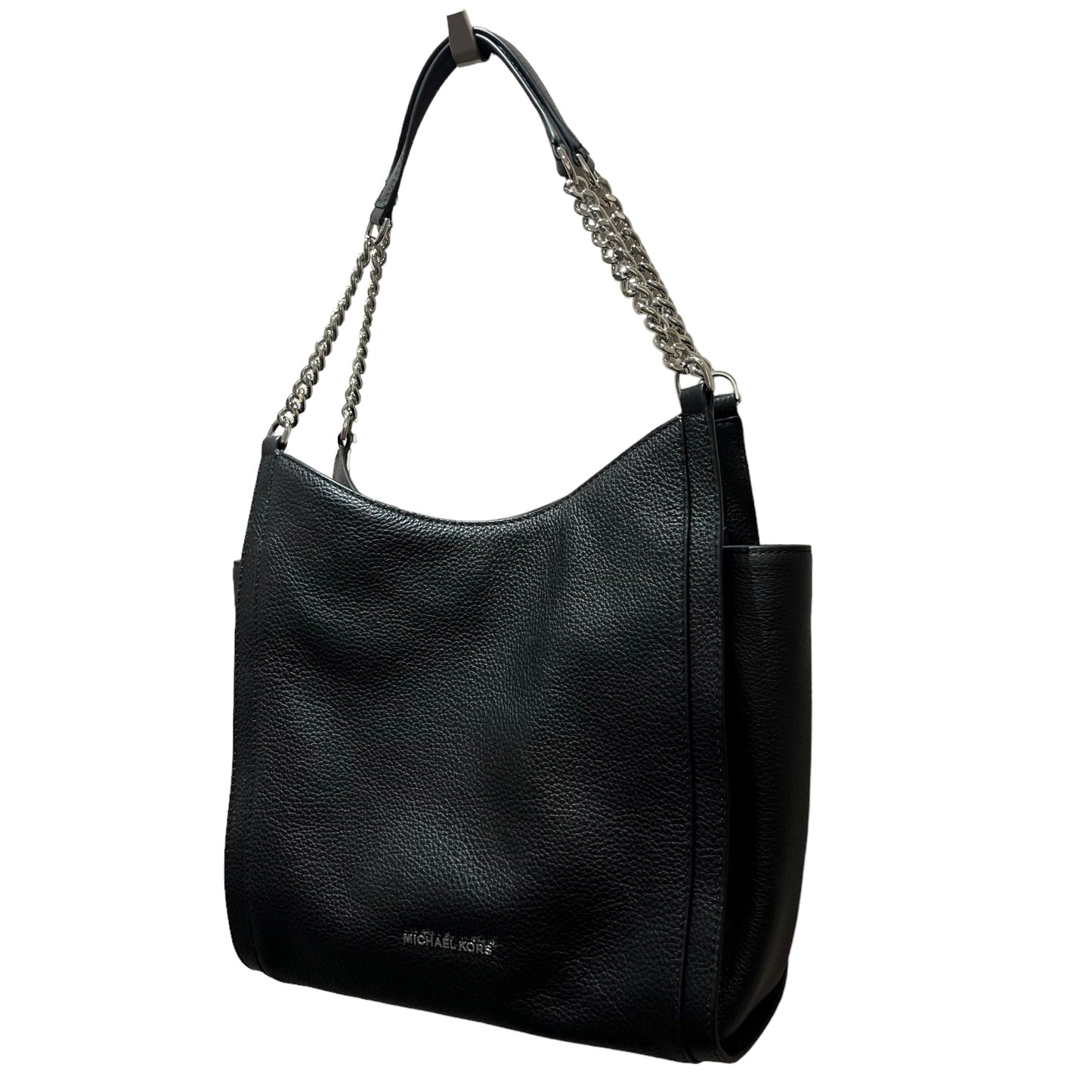 Michael Kors Black Bag with Silver Chain