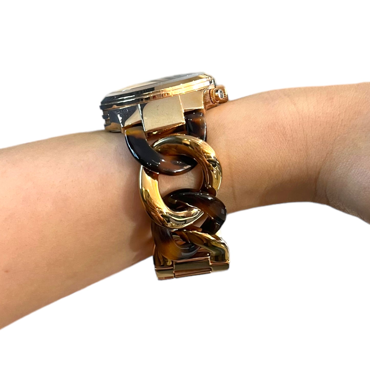 Michael Kors Rose Gold and Tortoiseshell Watch