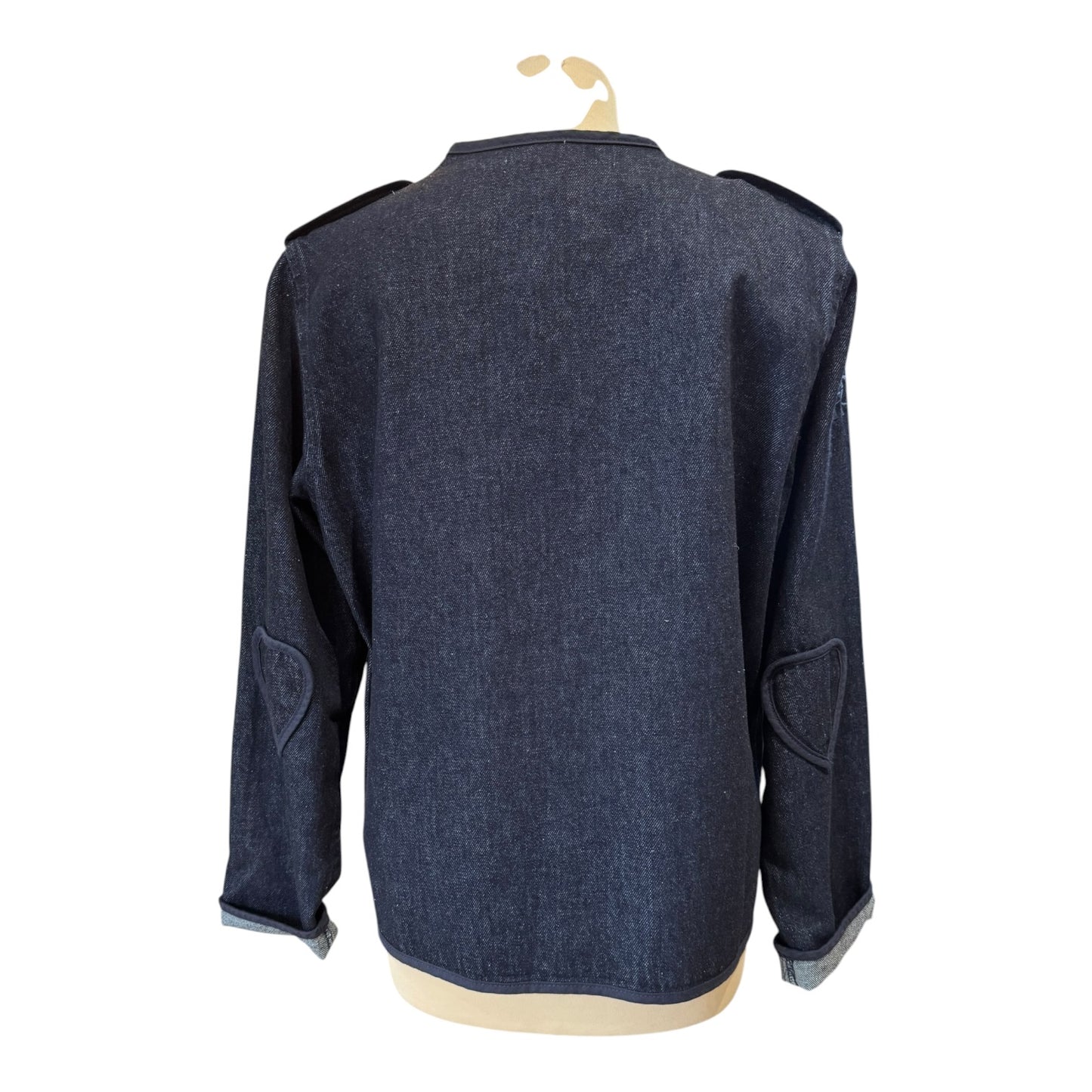 SKFK Dark Denim Crop Jacket - 12 - NEW