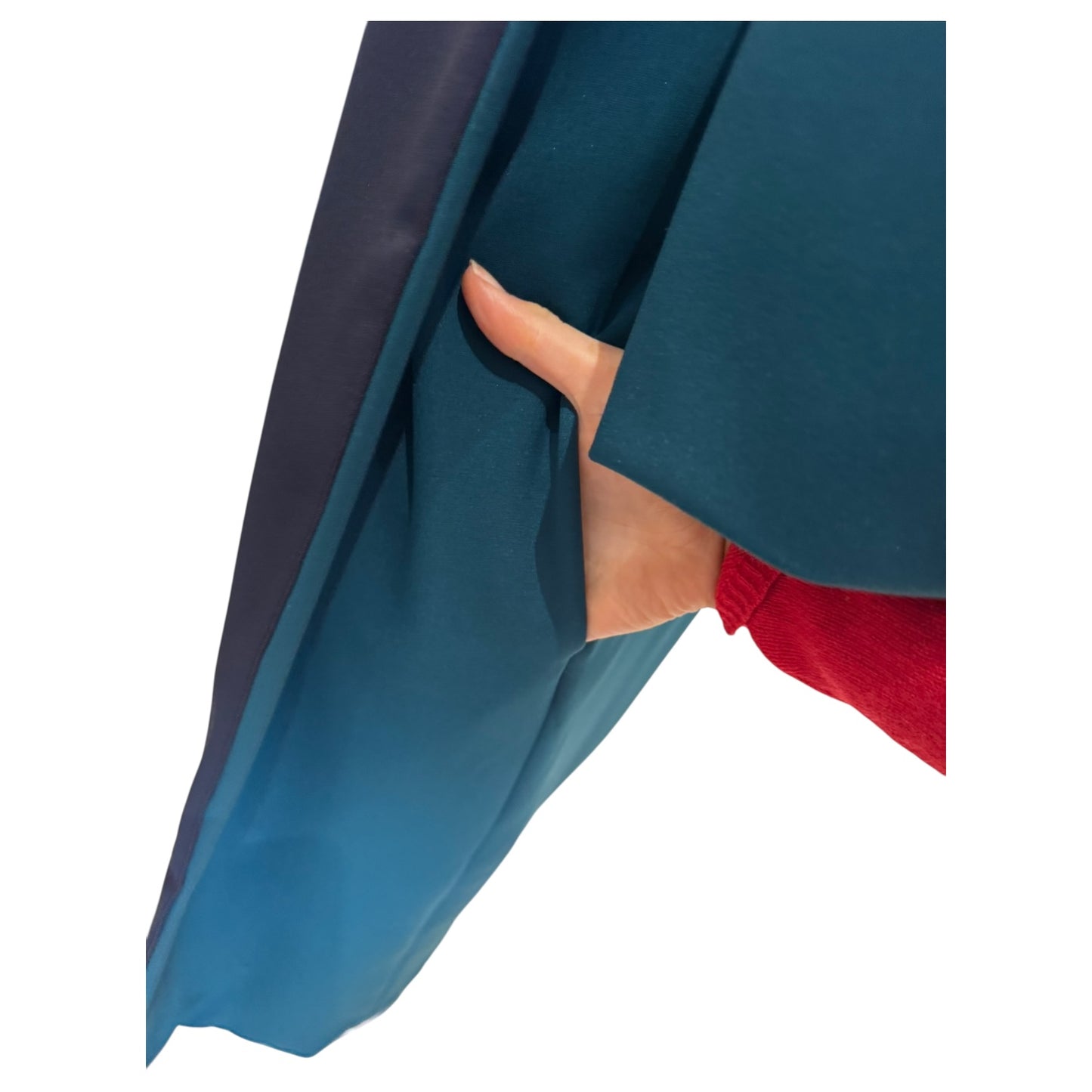 Kevan Jon Teal and Navy Dress and Coat - 8