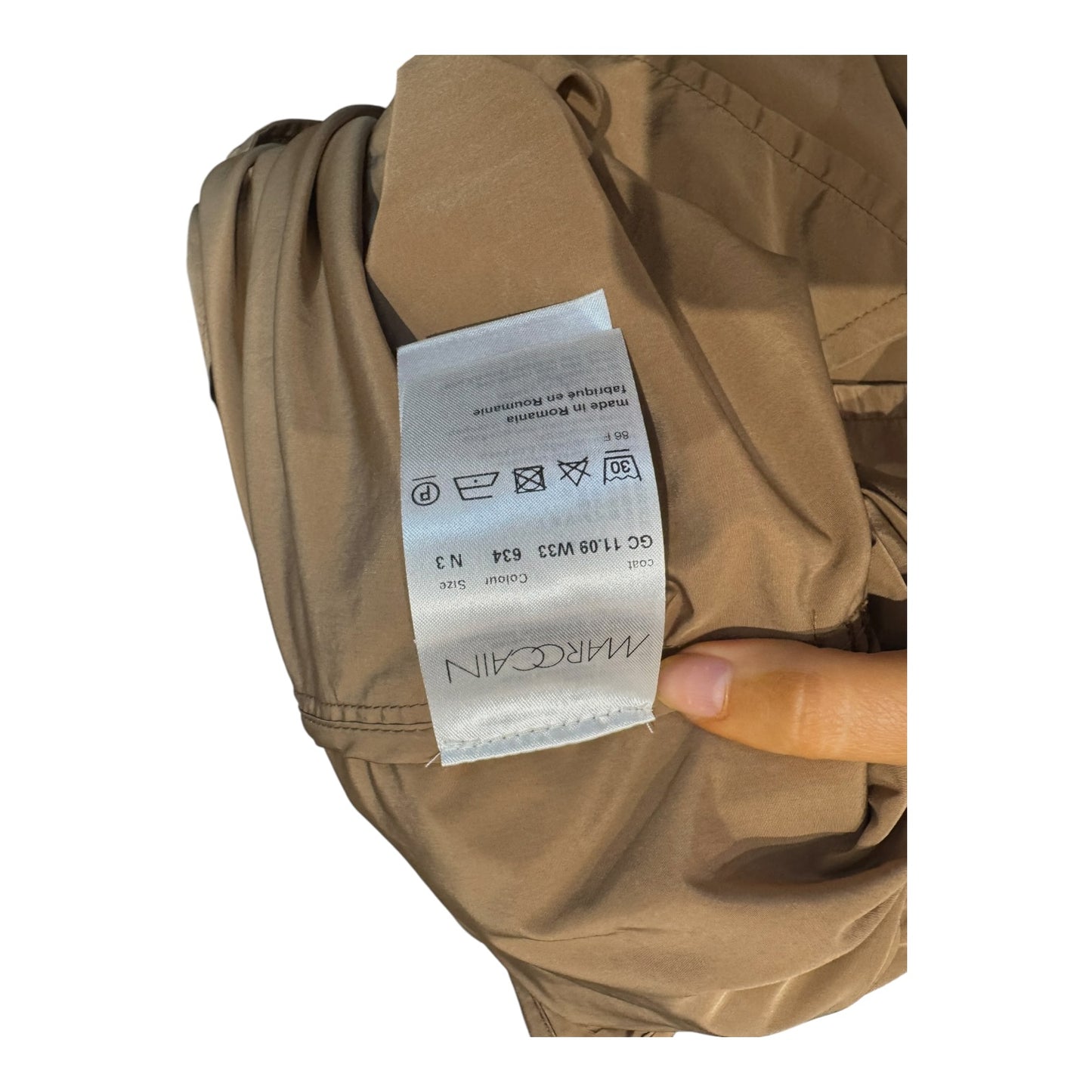 Marc Cain Bronze Mac Coat - 12