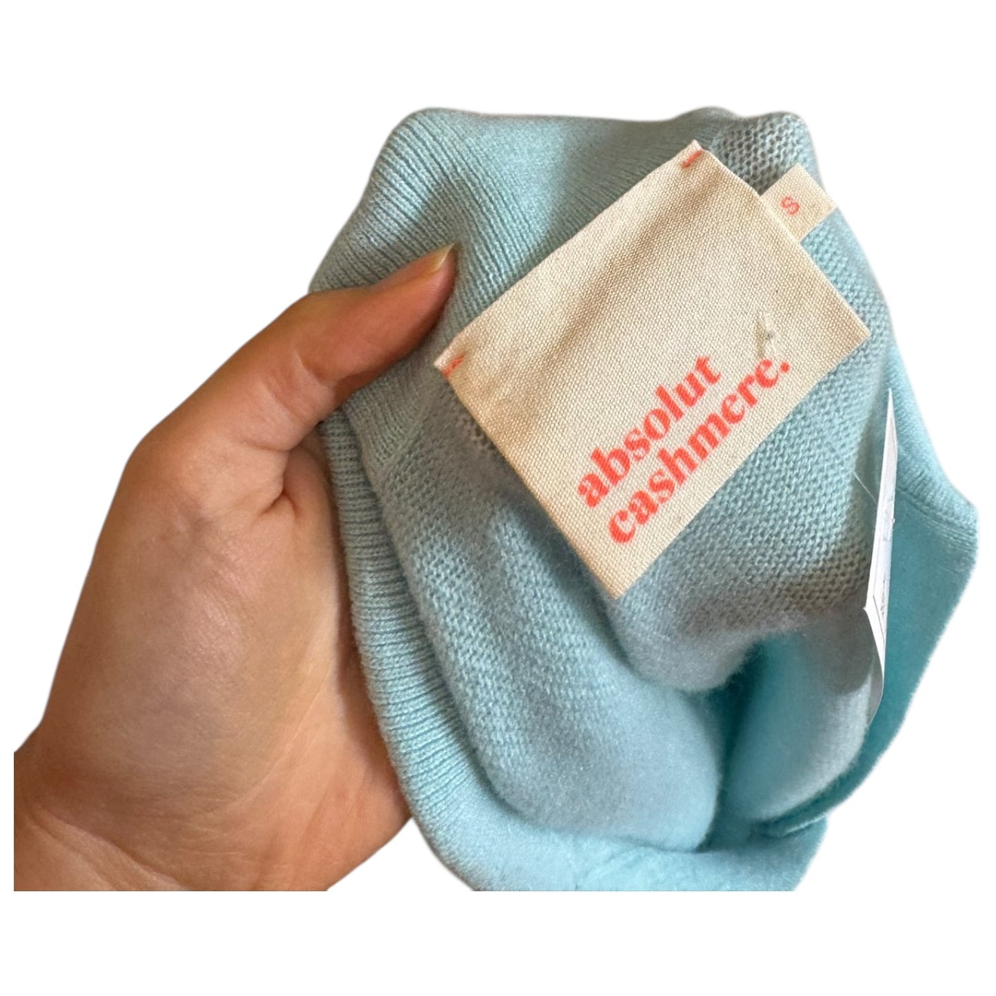 Absolut Cashmere Light Blue Short Sleeved Jumper - 10