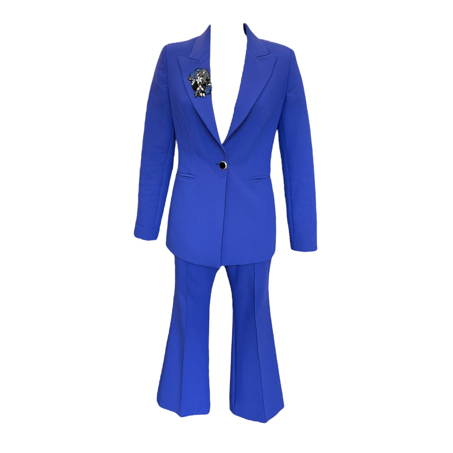 Exquise Cobalt / Purple Trouser Suit
