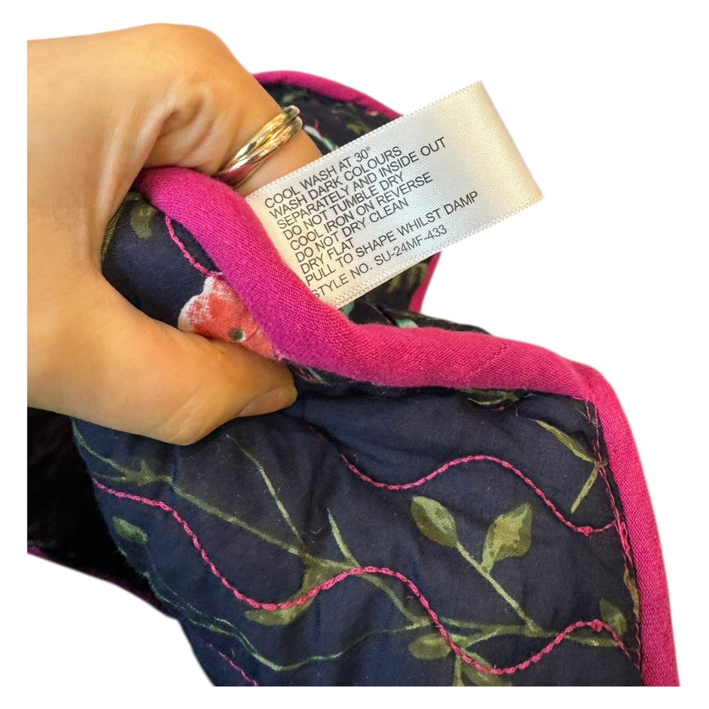 Mudflower Pink Cotton Quilted Jacket - 12