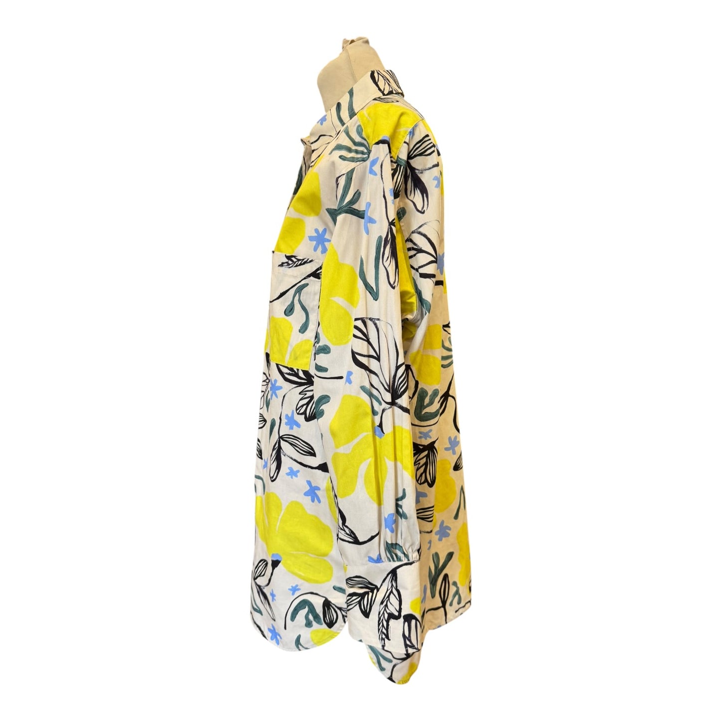 Paul Smith Yellow Floral Oversized Shirt - 12/14