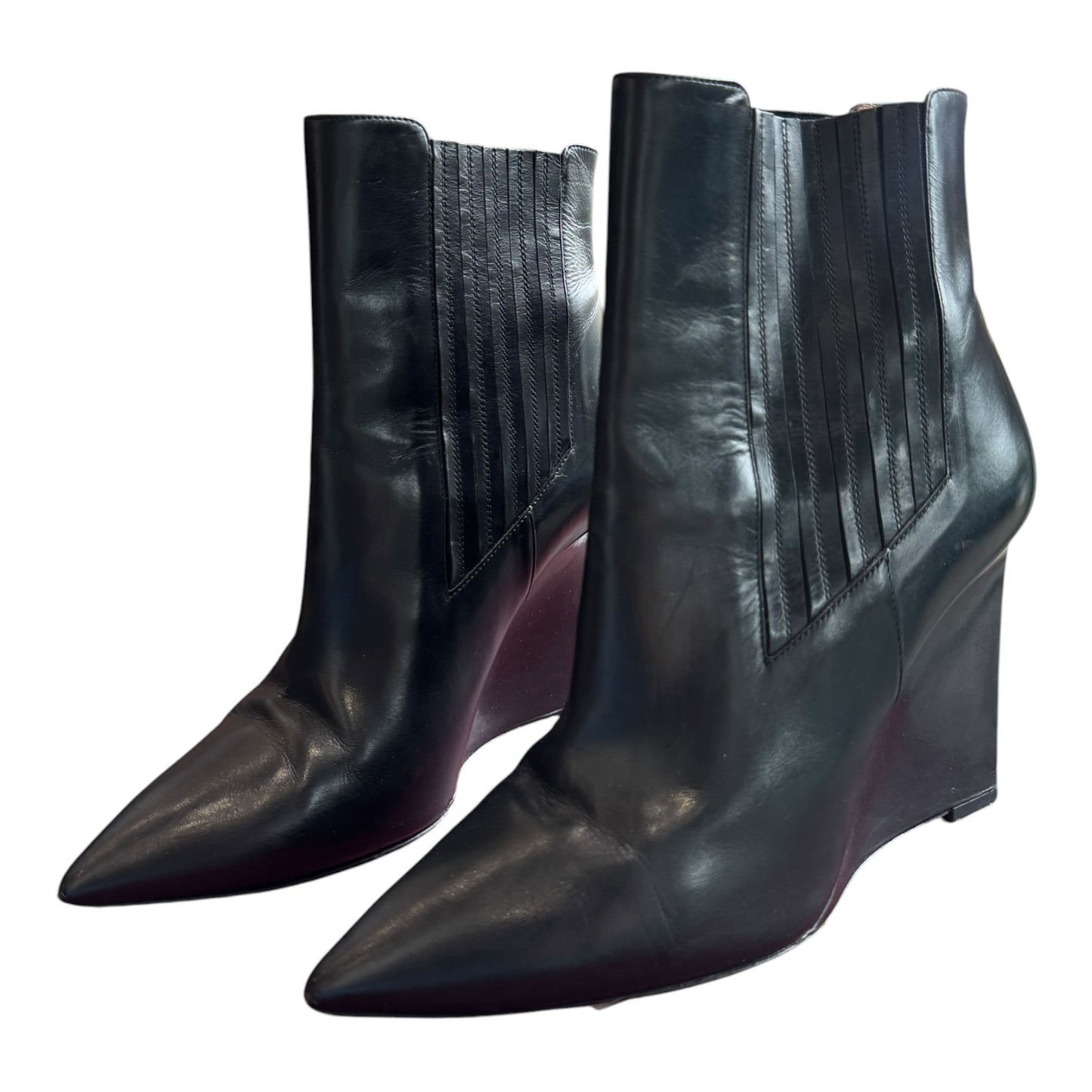 Bally Black Wedge Heels - 39/6