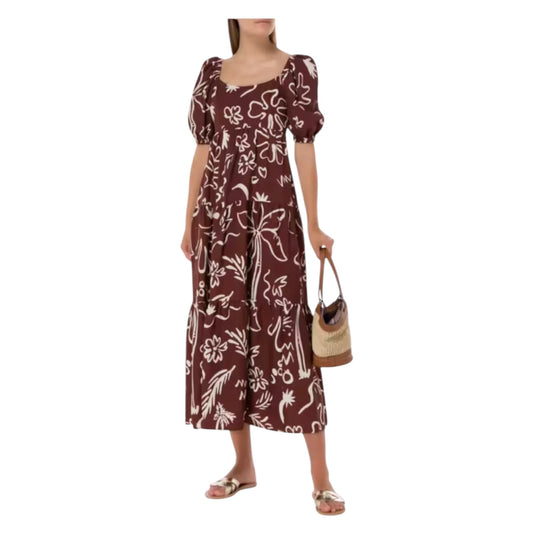 Kitri Gianna Coco Palm Print Maxi Dress - 8