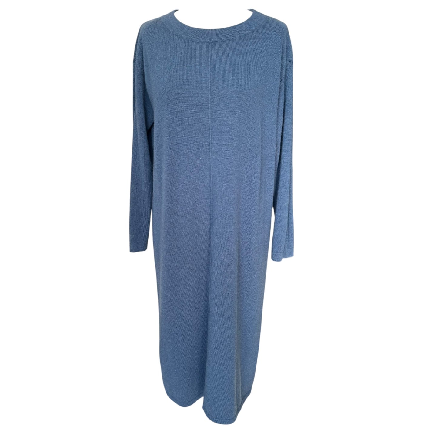 Wrap London Blue Cashmere Dress - 10/12