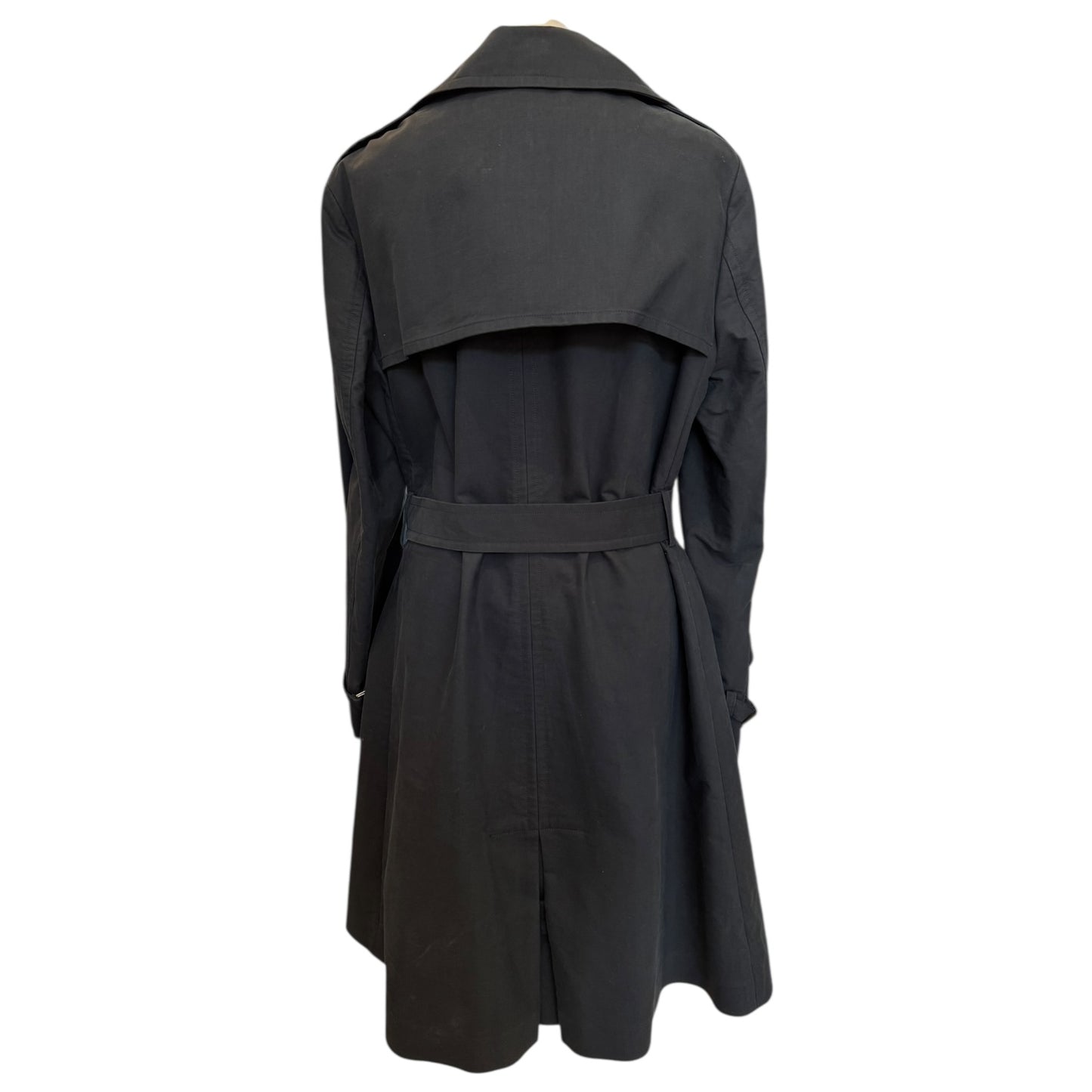 Nicole Fahri Black Cotton Trench Coat - 14/16