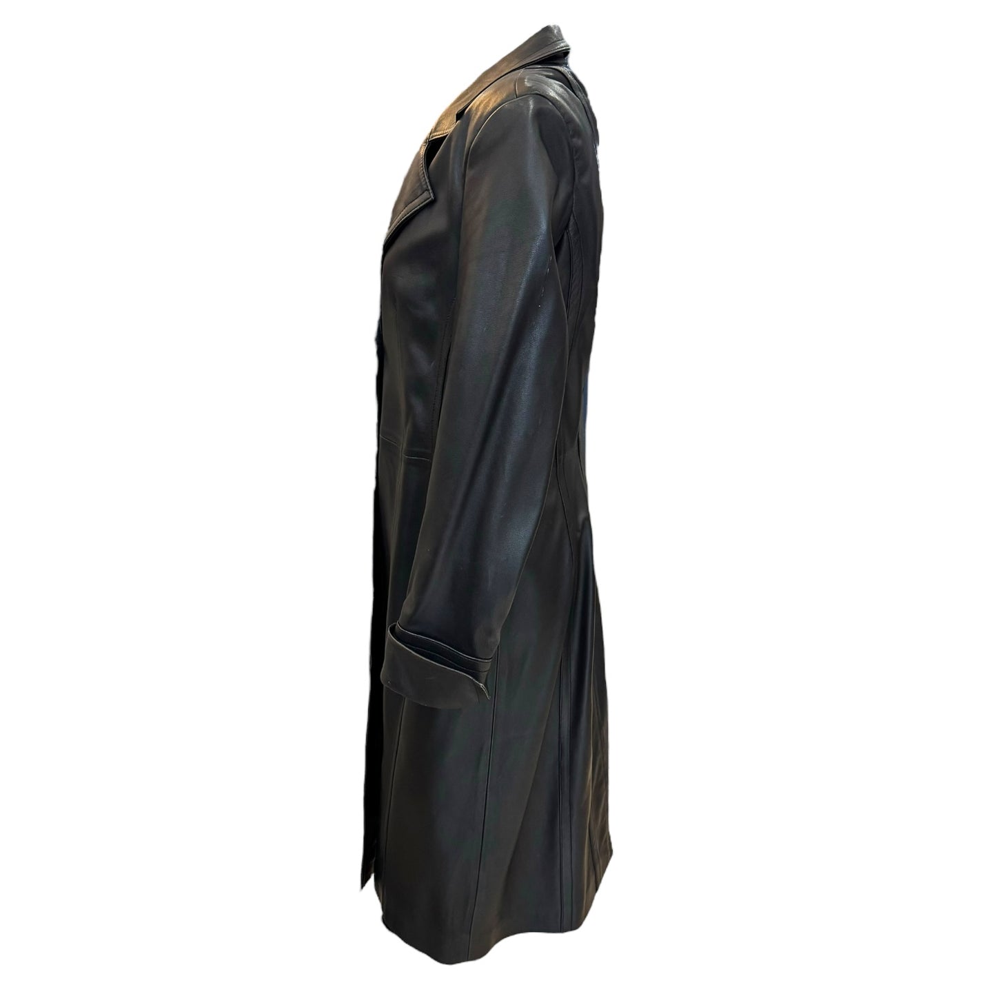 Claudia Strater Black Leather Coat - 10/12