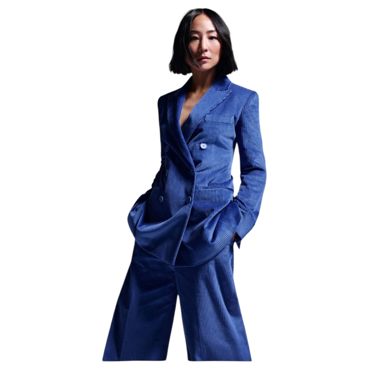 COS Blue Corduroy Trouser Suit - 6