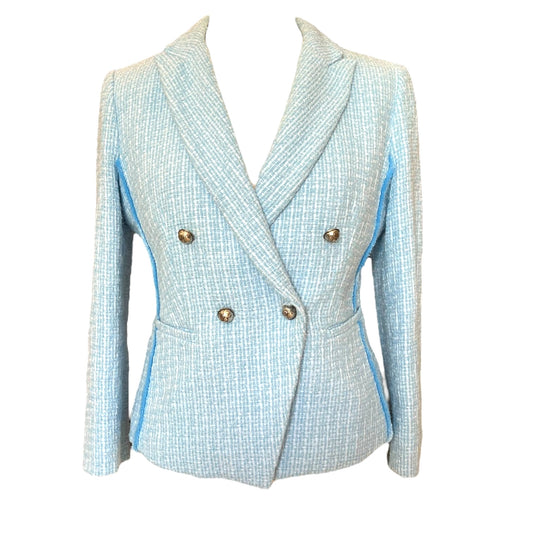 Marella Blue Tweed Jacket - 12