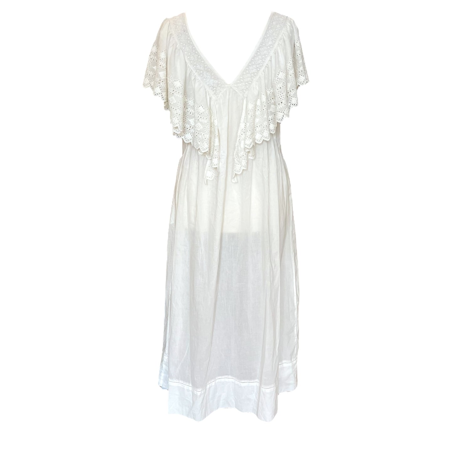 Faune White Cotton Dress