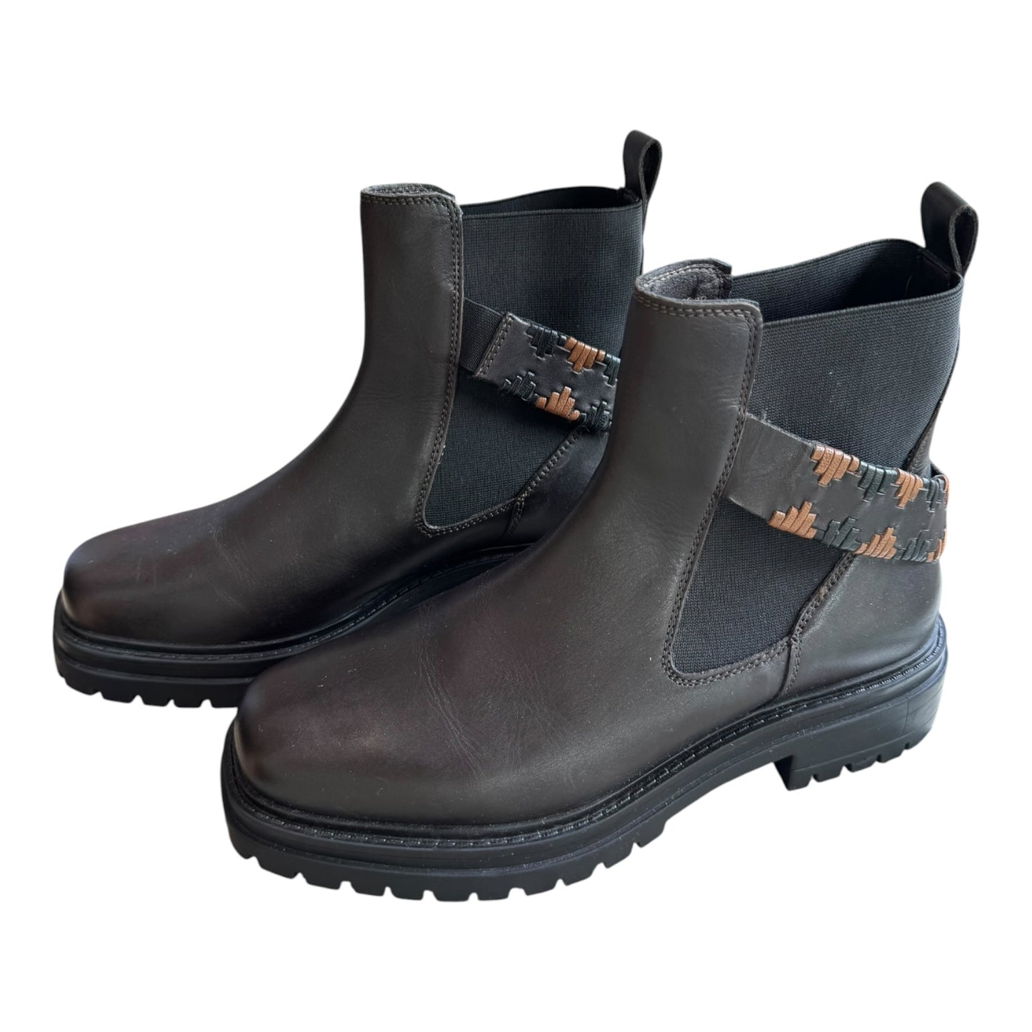 Osprey London Guildford Chelsea Leather Chocolate Boots - 39/6 - NEW