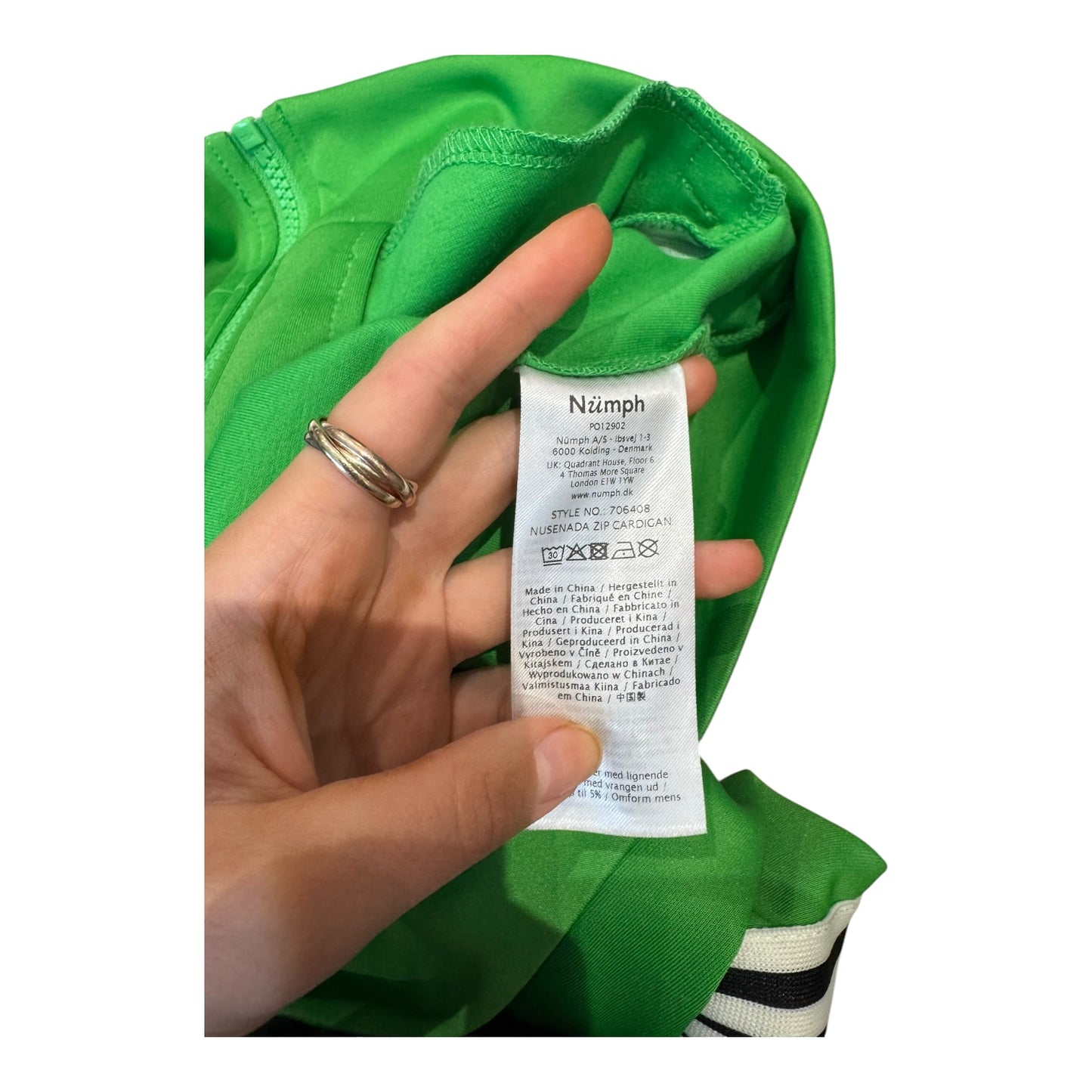 Numph Nusenda Green Bomber Jacket - 10