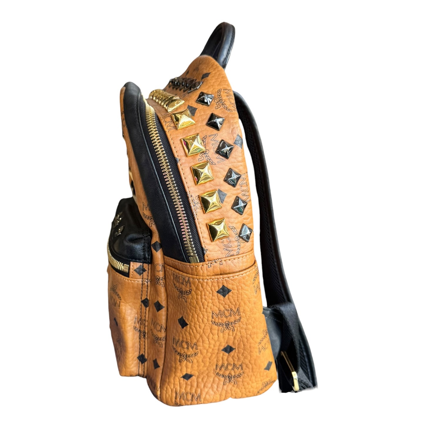 MCM Stark Back Pack in Cognac