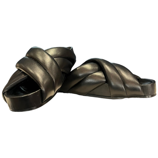 Jil Sander Black Slider Sandals