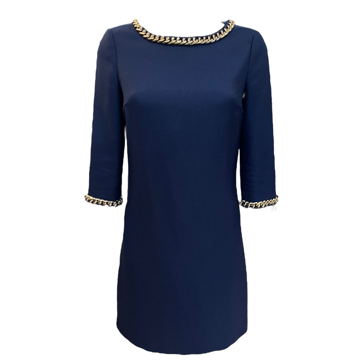 Ted Baker Navy Chain Detail Mini Dress