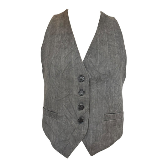 Souvenir Grey Cotton and Linen Waistcoat - 10