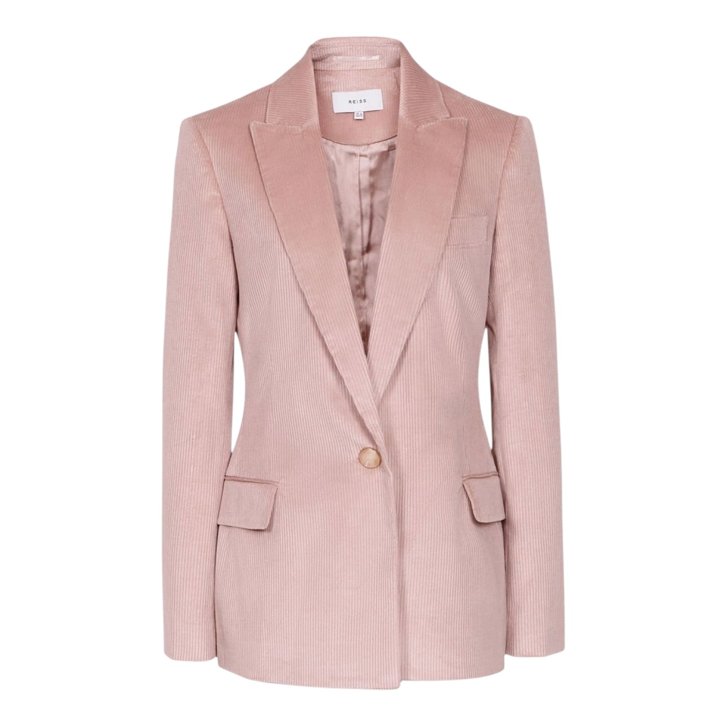 Reiss Carie Blush Pink Cord Trouser Suit - 8/10