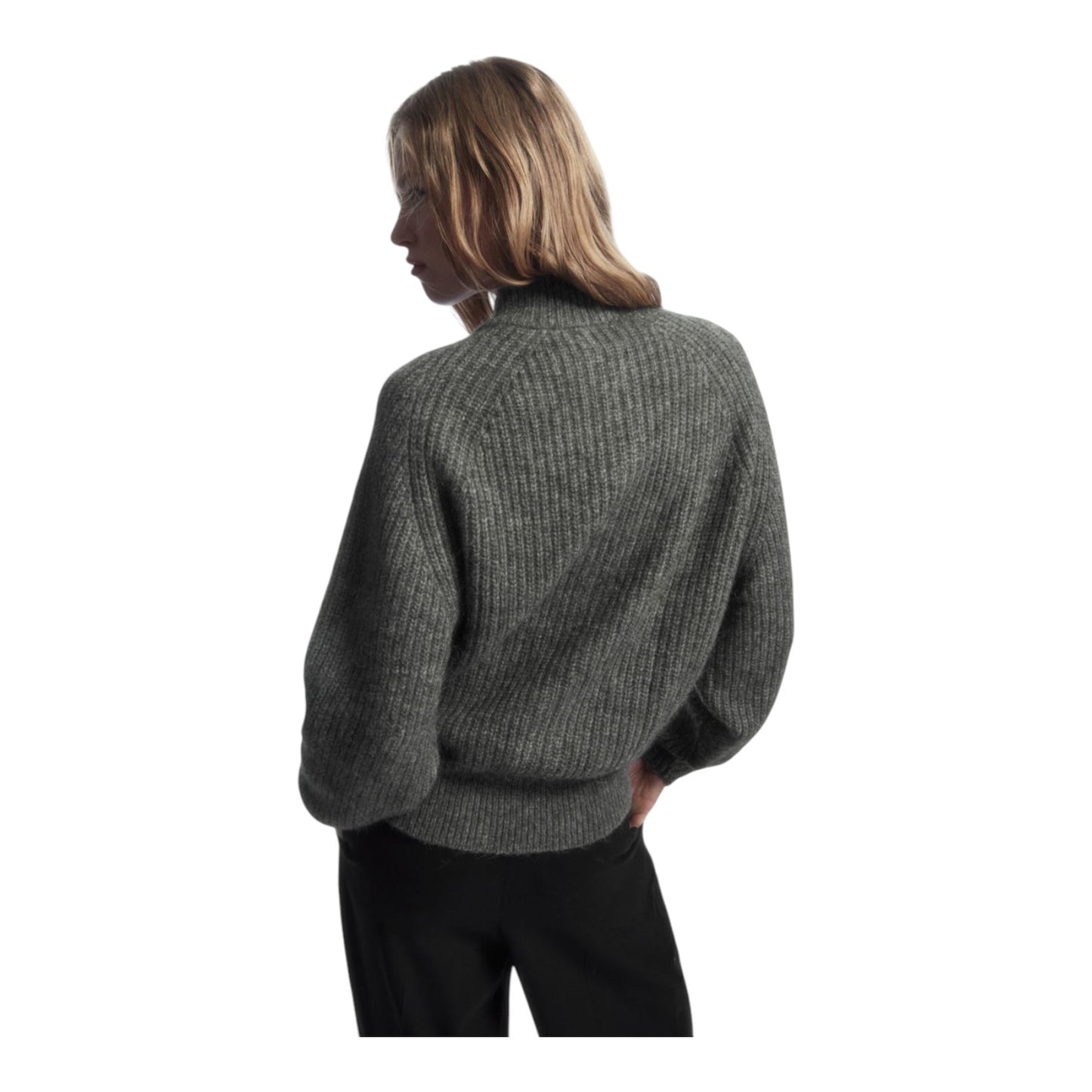 COS Alpaca Blend Zip Up Cardigan - 12