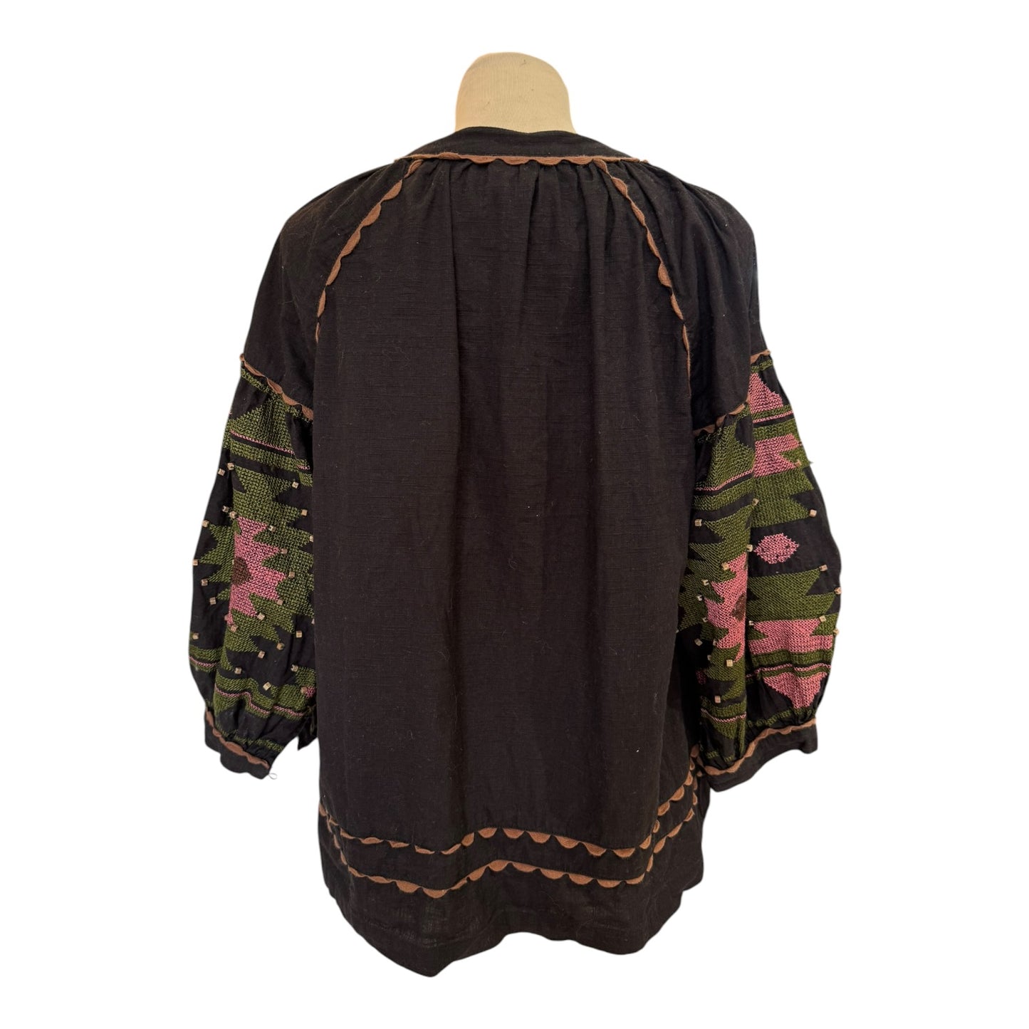 Rose & Rose Black Embroidered Top - 12